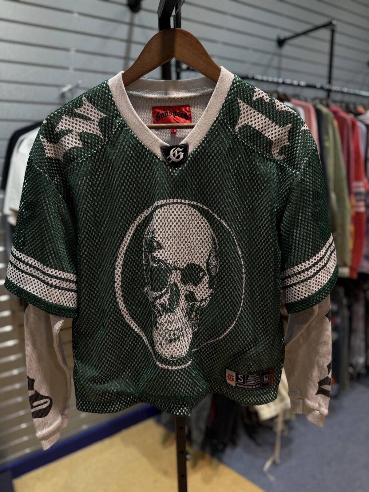 Godspeed God Speed TD Green Yellow White Layered jersey Size (Small) Size ONE SIZE - 3 Thumbnail
