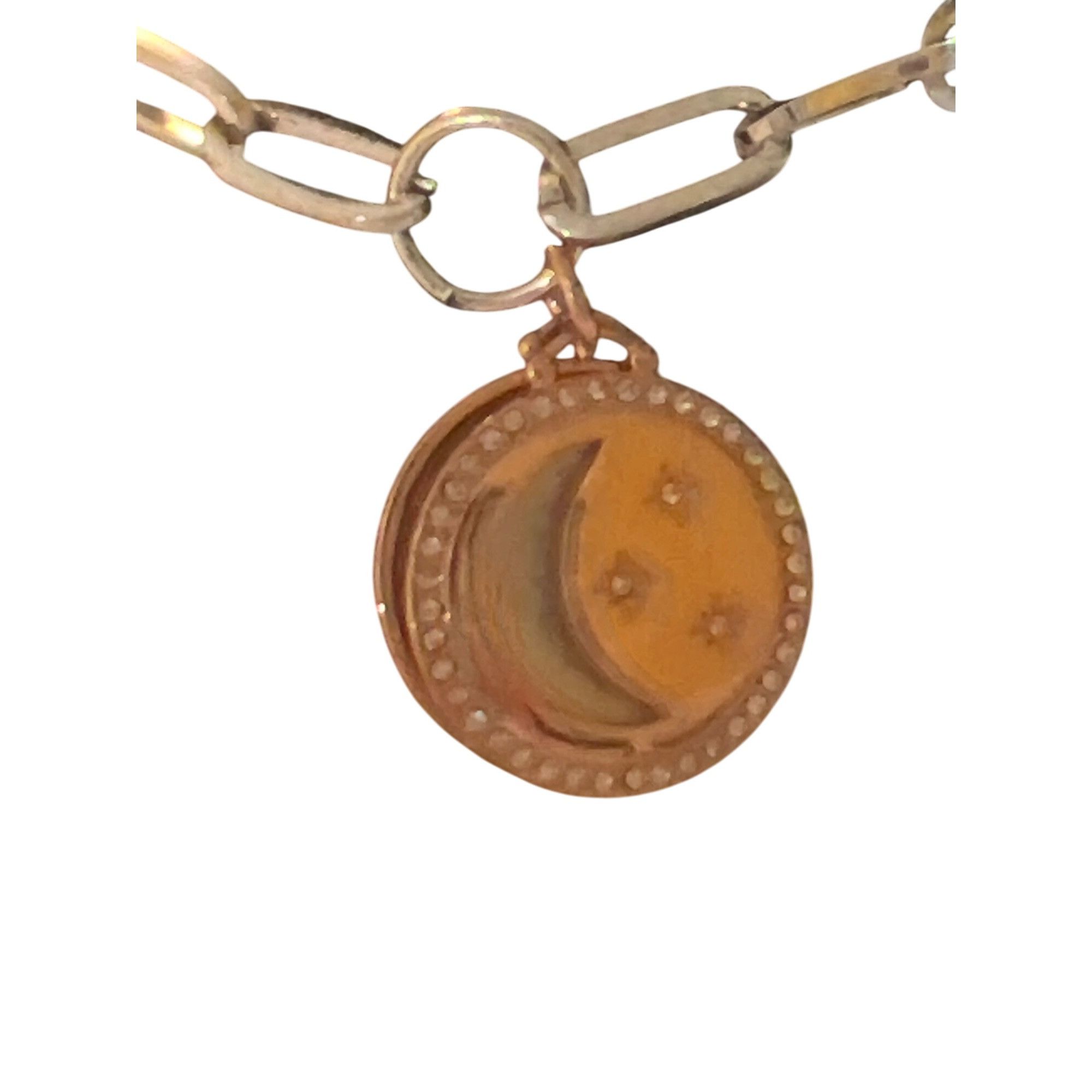 Other Unwritten Gold Silver Tone Bracelet Chain Link Mother Pearl Size ONE SIZE - 2 Thumbnail