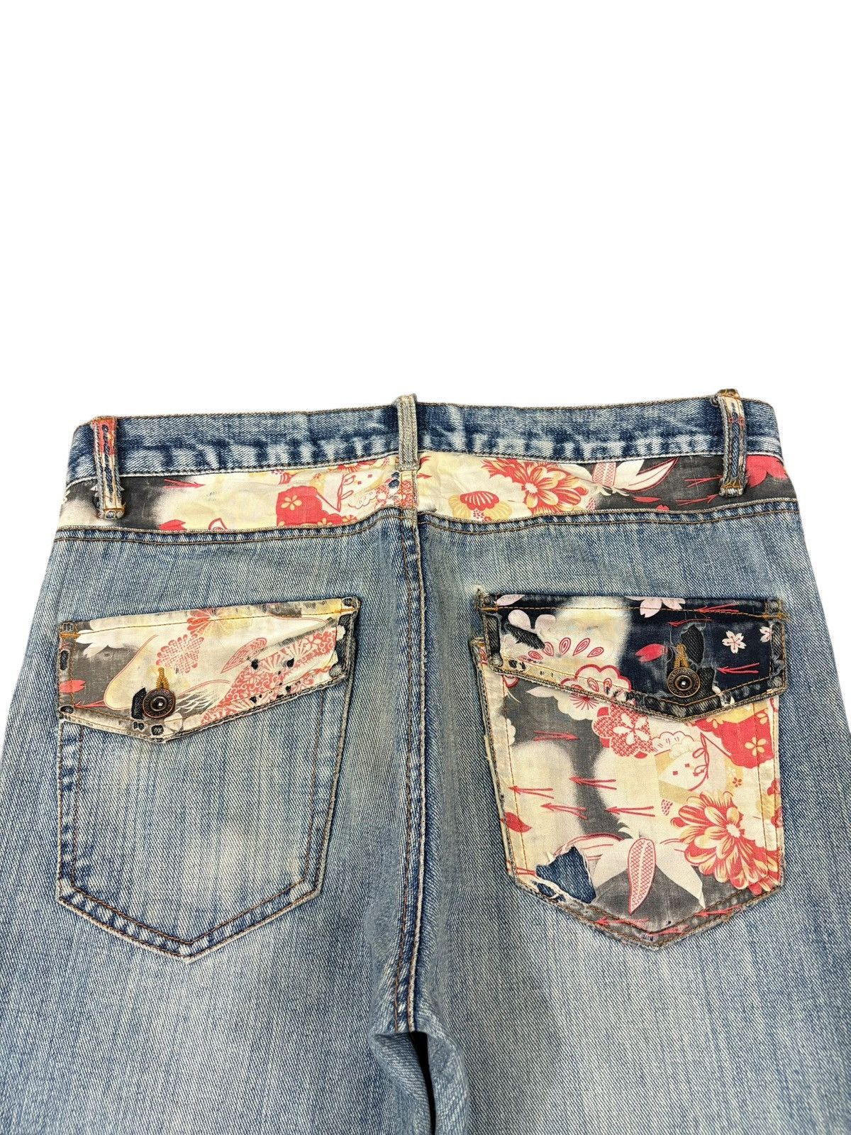 Yasuyuki Ishii Vintage Japanese Brand Mud Wash Distressed Loose Jeans Size US 32 / EU 48 - 4 Thumbnail