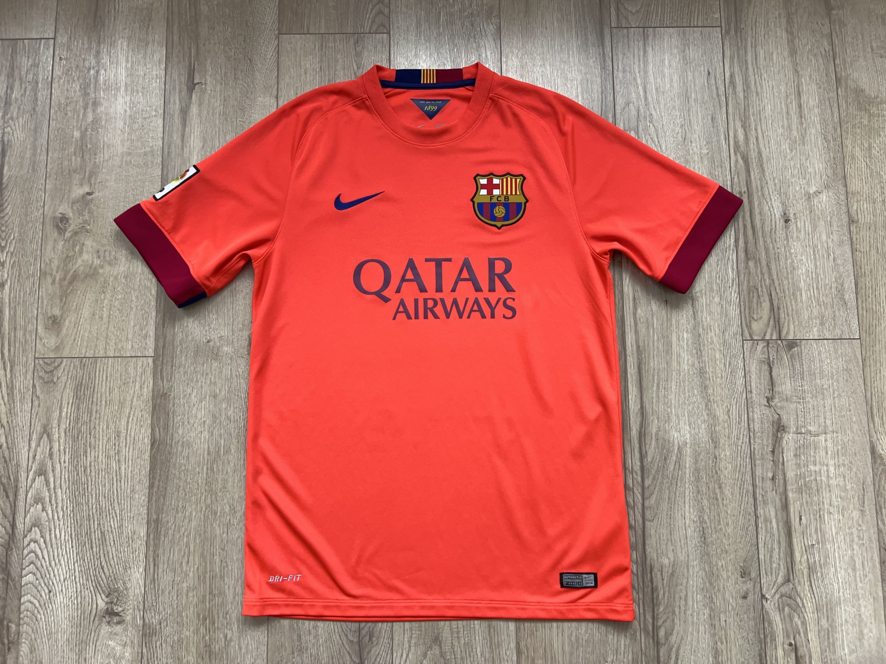Nike FCB 2014 2015 Away Football Soccer Kit Set Jersey Shorts Size US M / EU 48-50 / 2 - 2 Thumbnail