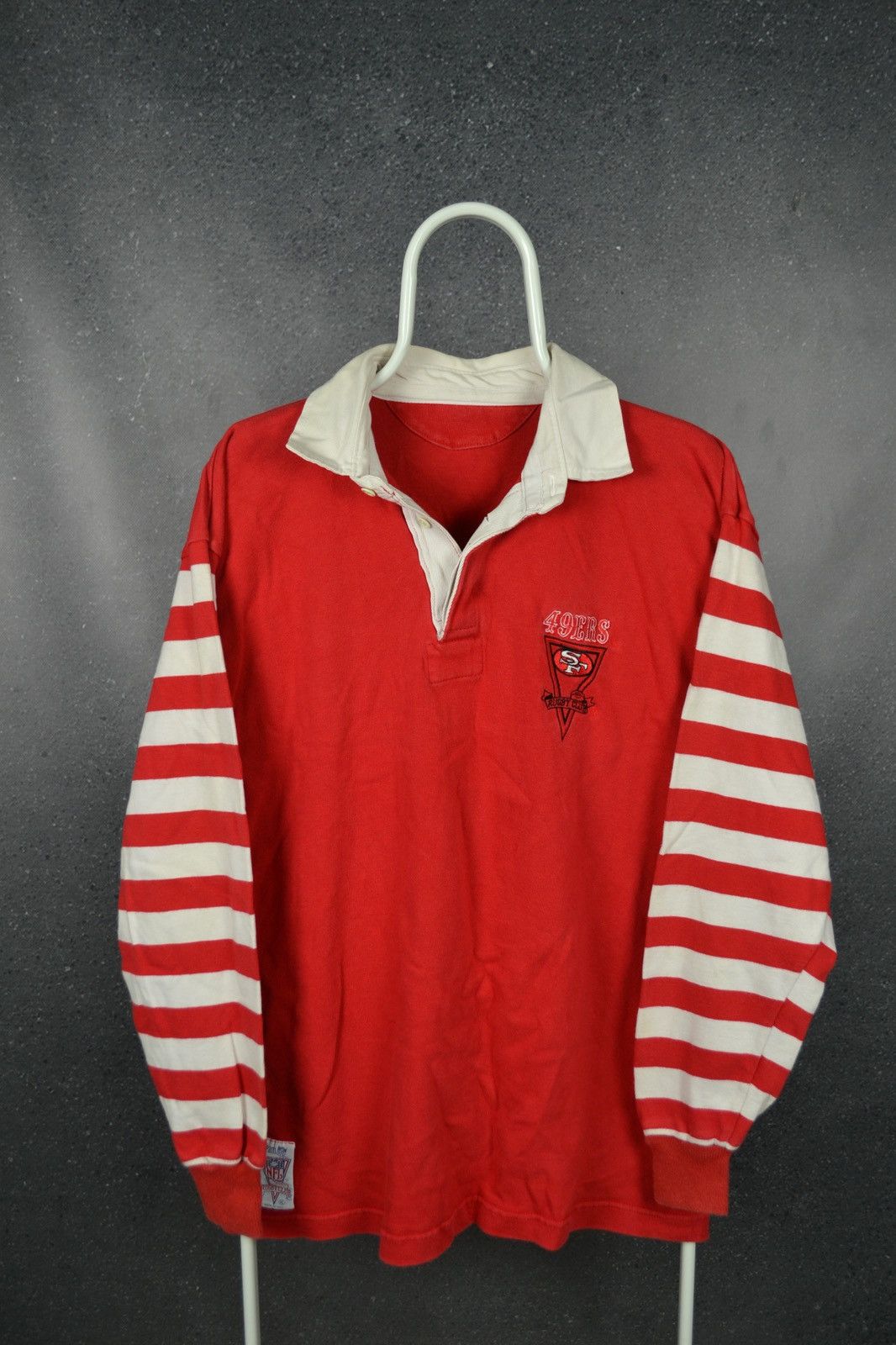 San Francisco 49Ers NFL Rugby Long Sleeve Shirt Vintage XL