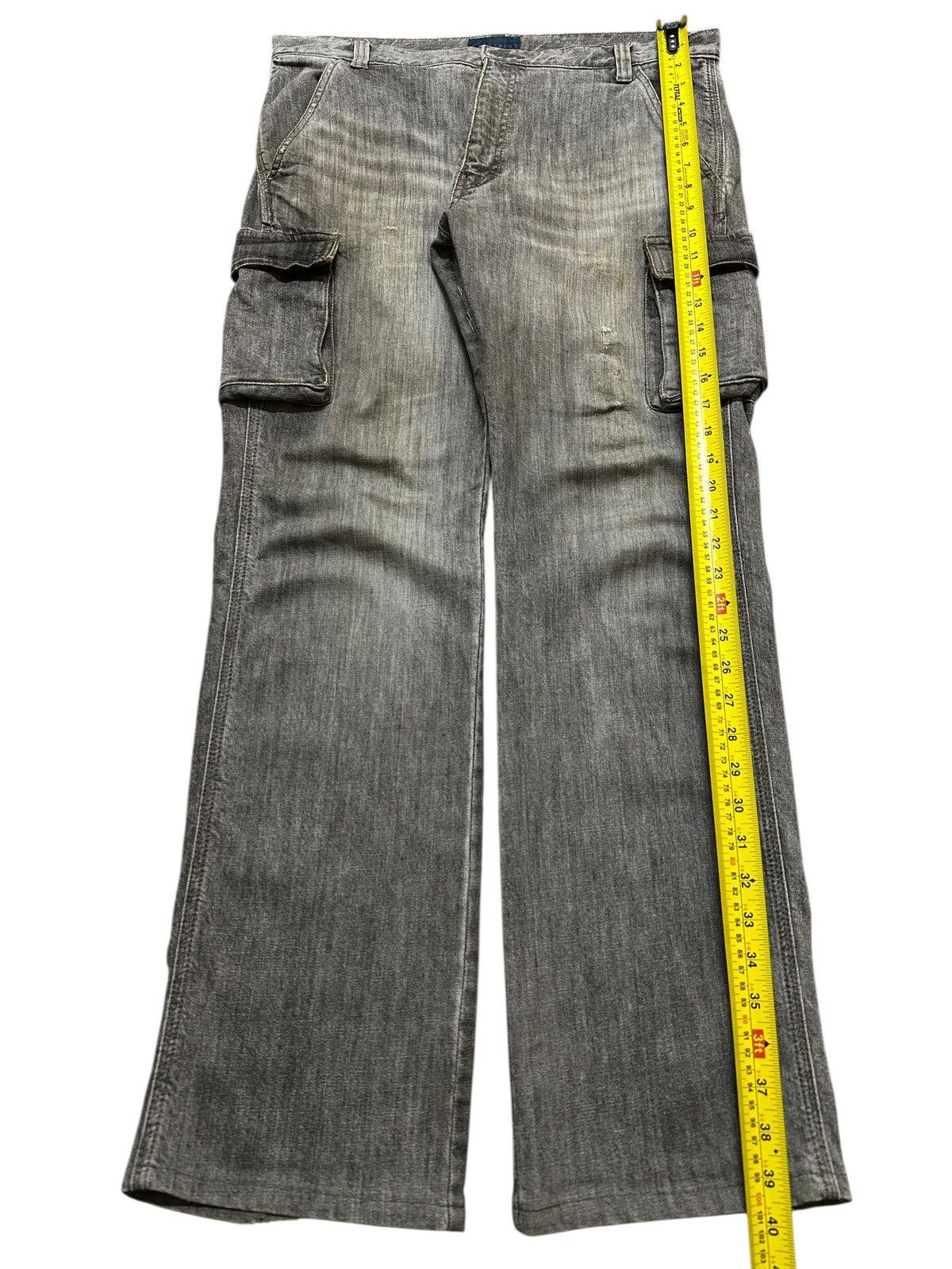 Japanese Brand Vintage Japanese Brand Mud Wash Faded Cargo Style Jeans Size US 34 / EU 50 - 10 Thumbnail