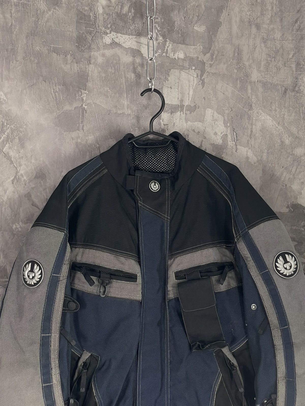 Belstaff Vintage 90s Belstaff Nylon Motorcycle Biker Jacket Size US XL / EU 56 / 4 - 2 Thumbnail