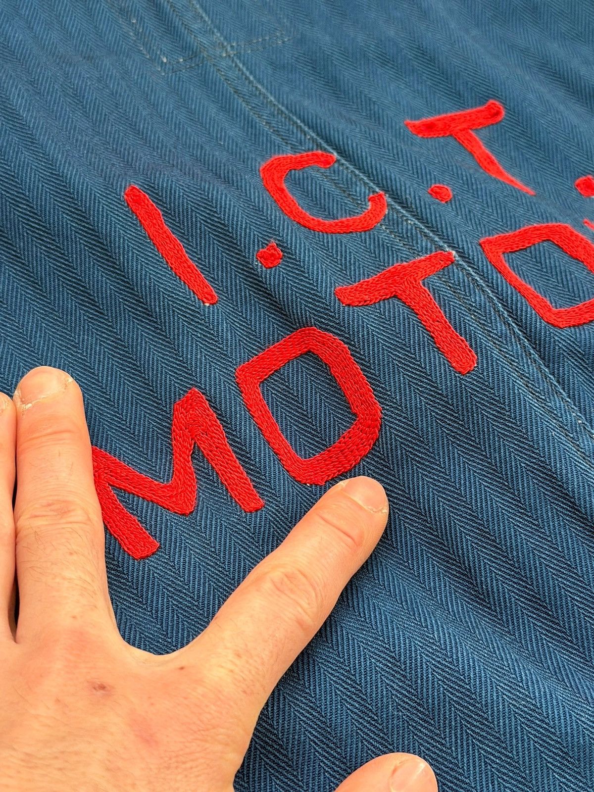Visvim RARE sz4 ICT Motors Indigo Mechanic Coveralls Herringbone Size US 44 / EU 60 - 12 Thumbnail