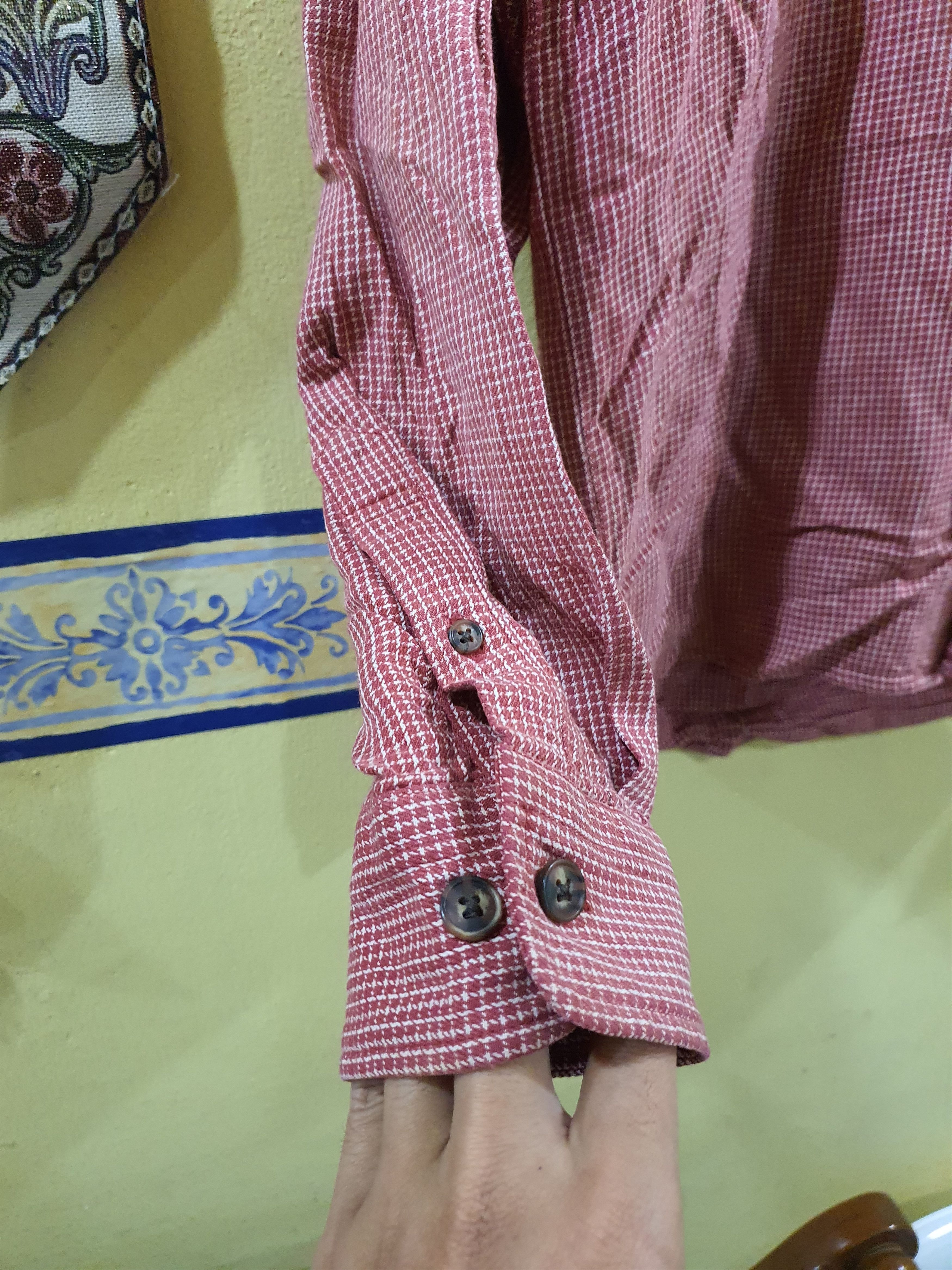 Arrow Duluth Trading Co red thick flannel button-down shirt Size US M / EU 48-50 / 2 - 7 Thumbnail