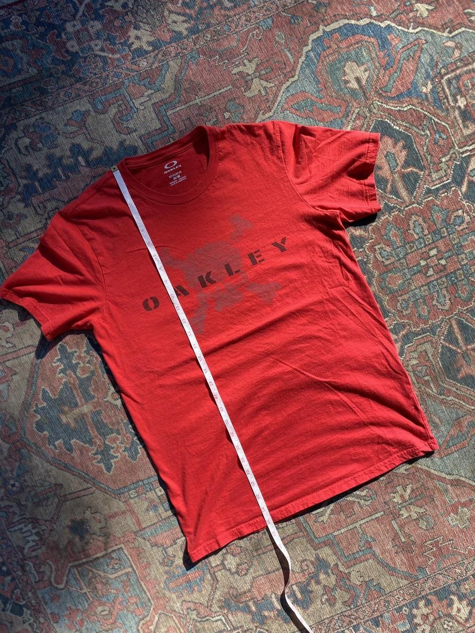 Oakley Red Oakley Software Skull & Crossbones Graphic Shirt Medium Size US M / EU 48-50 / 2 - 1 Thumbnail
