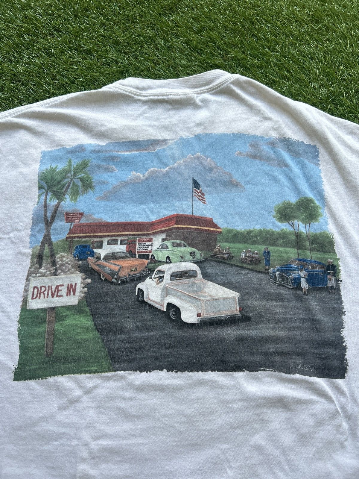 Vintage Vintage In-N-Out Burger Drive-In Tee Size US XL / EU 56 / 4 - 5 Thumbnail