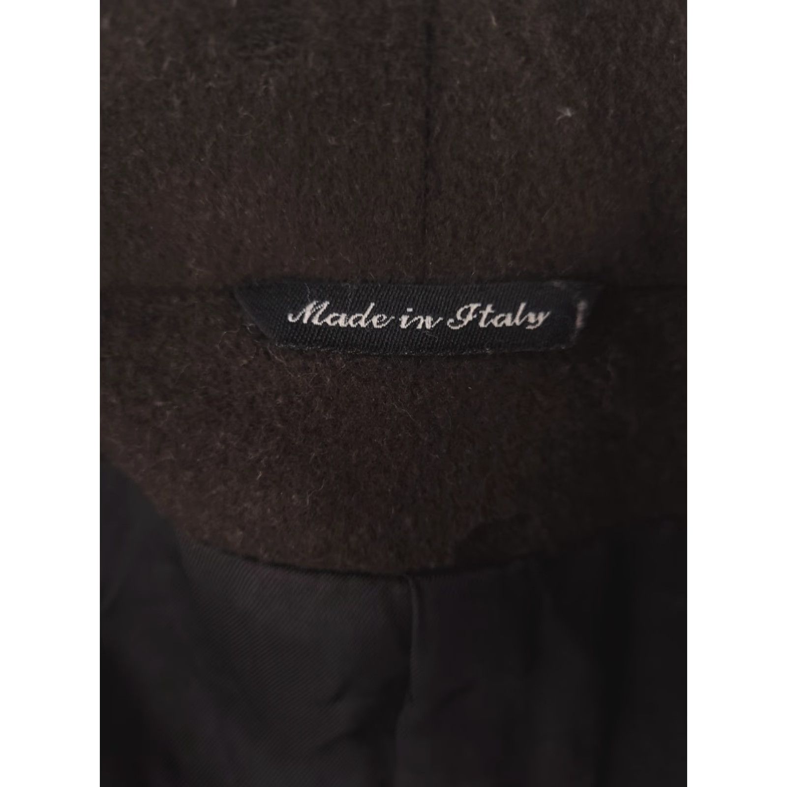 Vintage Rodel Made in Italy Coat Womens 14 Brown 100% Wool Button Trench Overcoat Size XL / US 12-14 / IT 48-50 - 2 Thumbnail