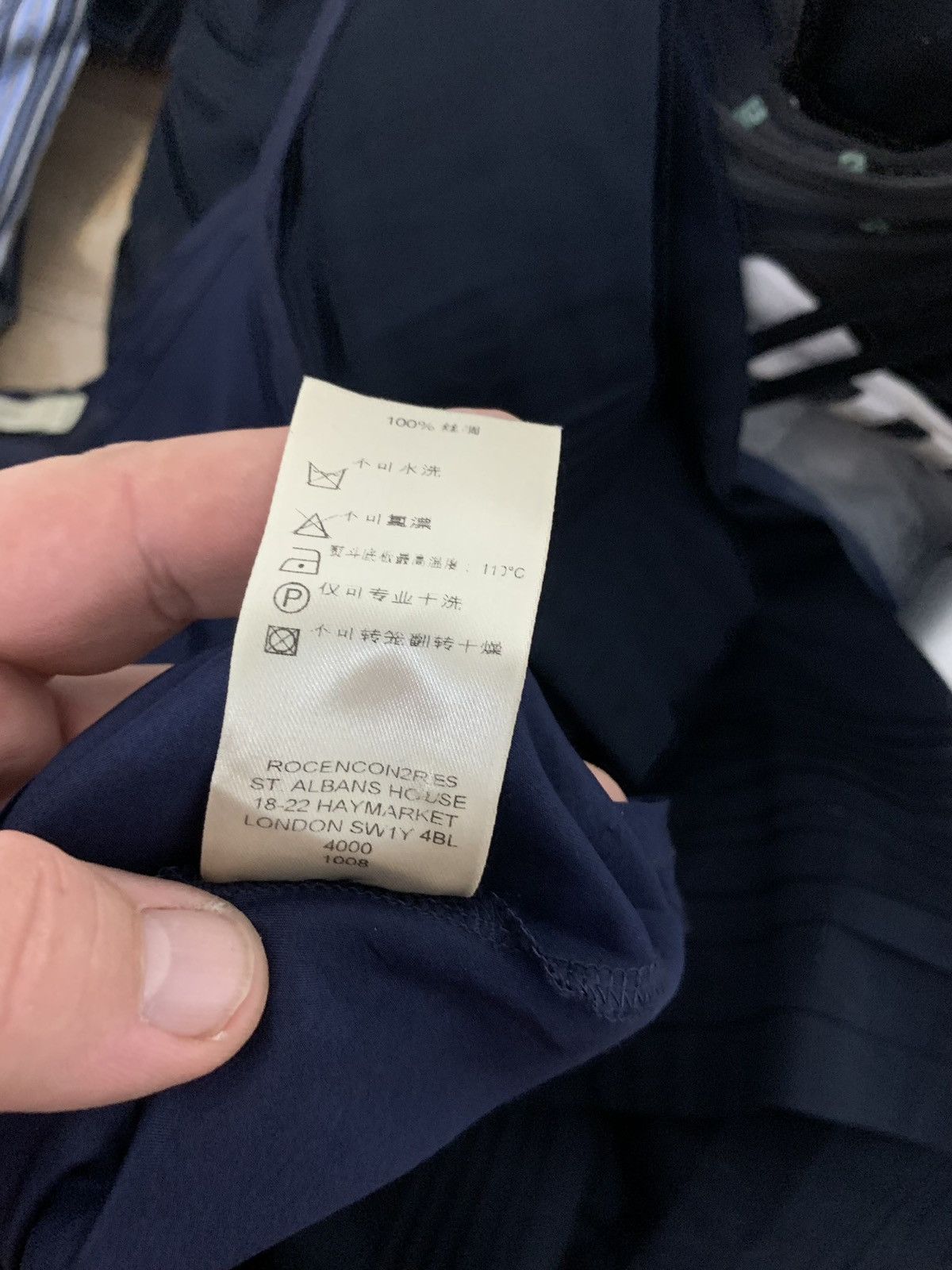 Burberry Burberry 2in1 Women’s Navy Sheer Tunic With Silk Top Size S Size M / US 6-8 / IT 42-44 - 12 Thumbnail