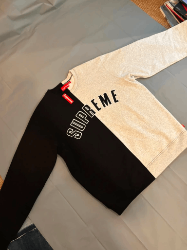 Supreme Sweat col rond Supreme coupé en deux neuf avec étiquette Size US L / EU 52-54 / 3 - 2 Thumbnail