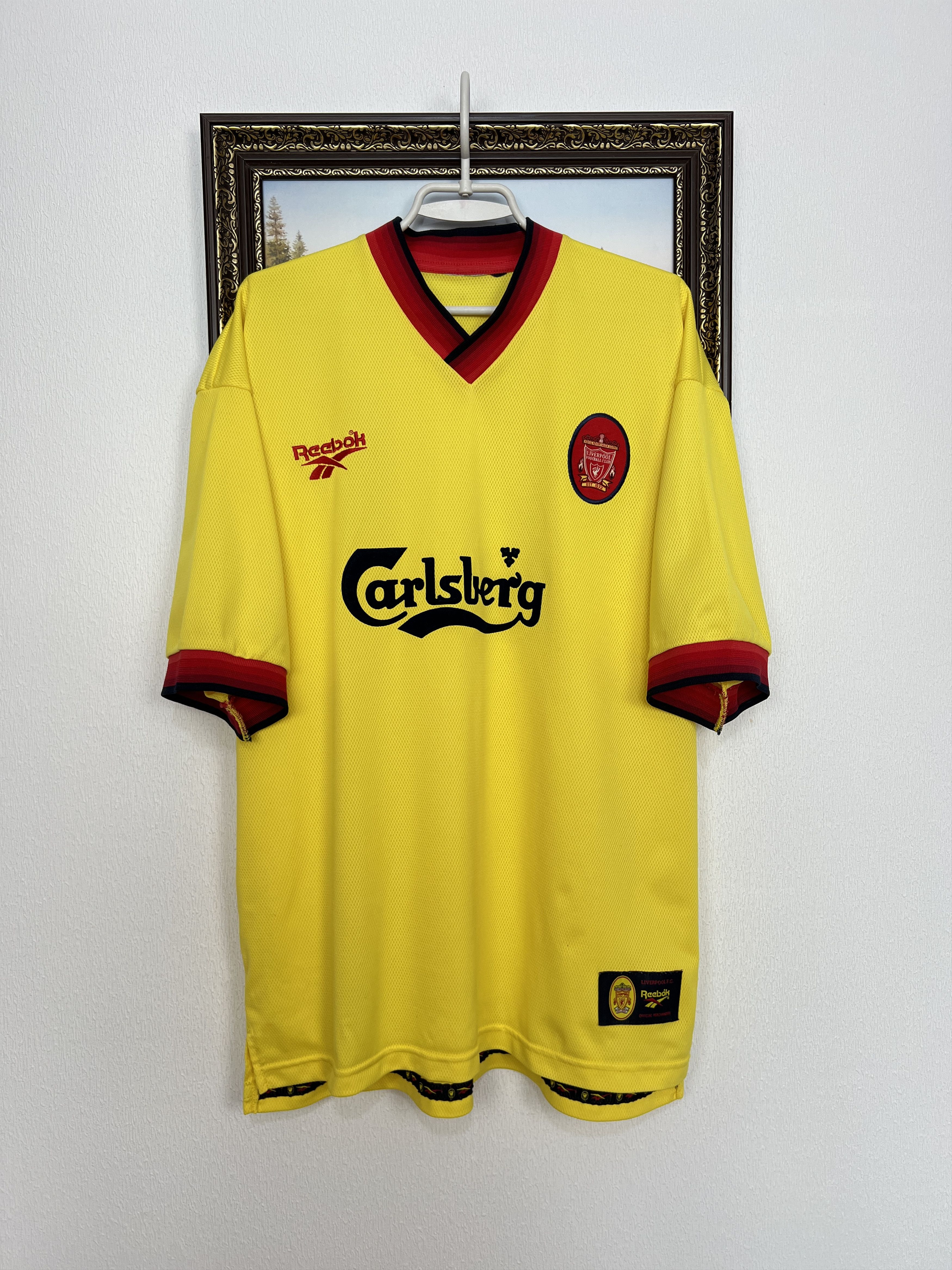 Reebok Liverpool Away football shirt 1997 Soccer Jersey Trikot Rare Size US XXL / EU 58 / 5 - 1 Thumbnail