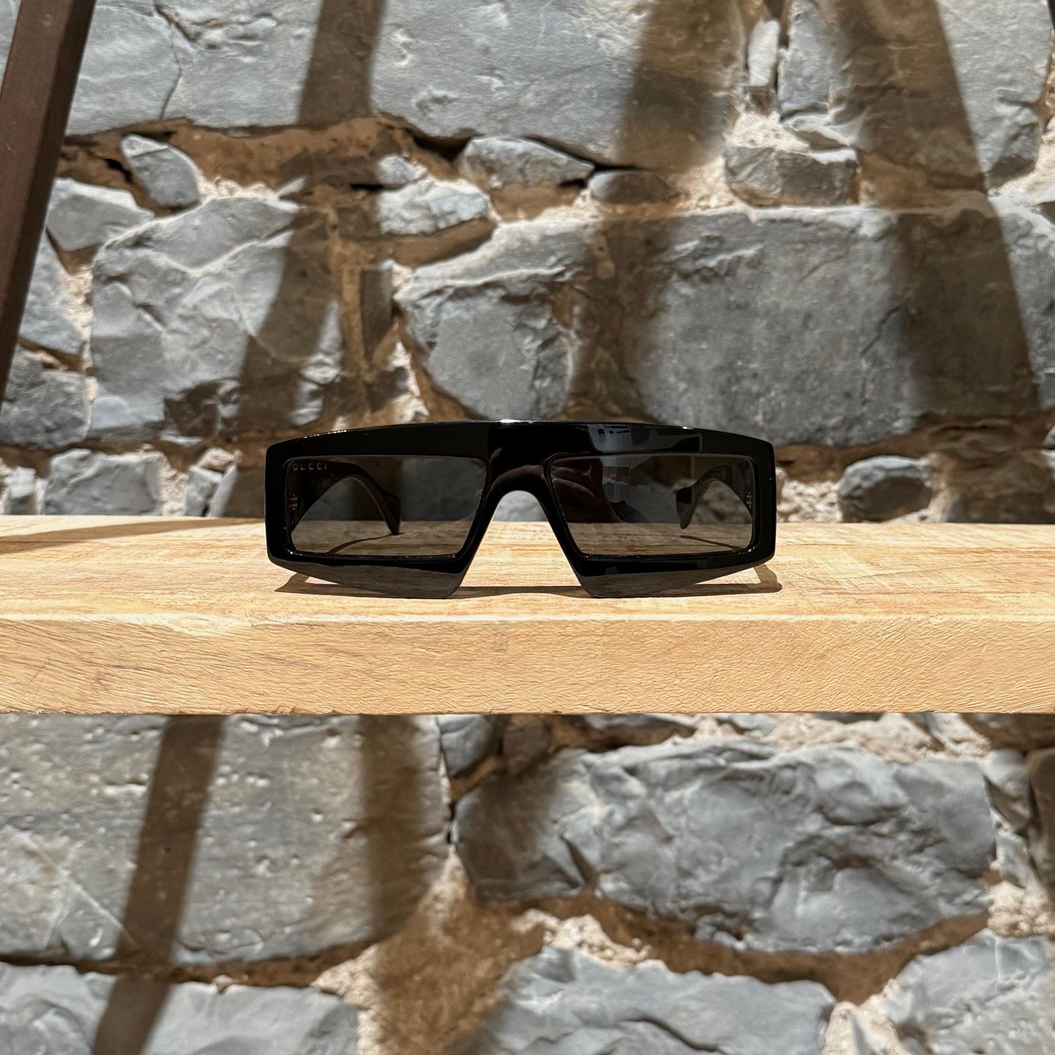 Gucci Gucci GG0358 Black Acetate Geometric Square GG Sunglasses Size ONE SIZE - 2 Thumbnail