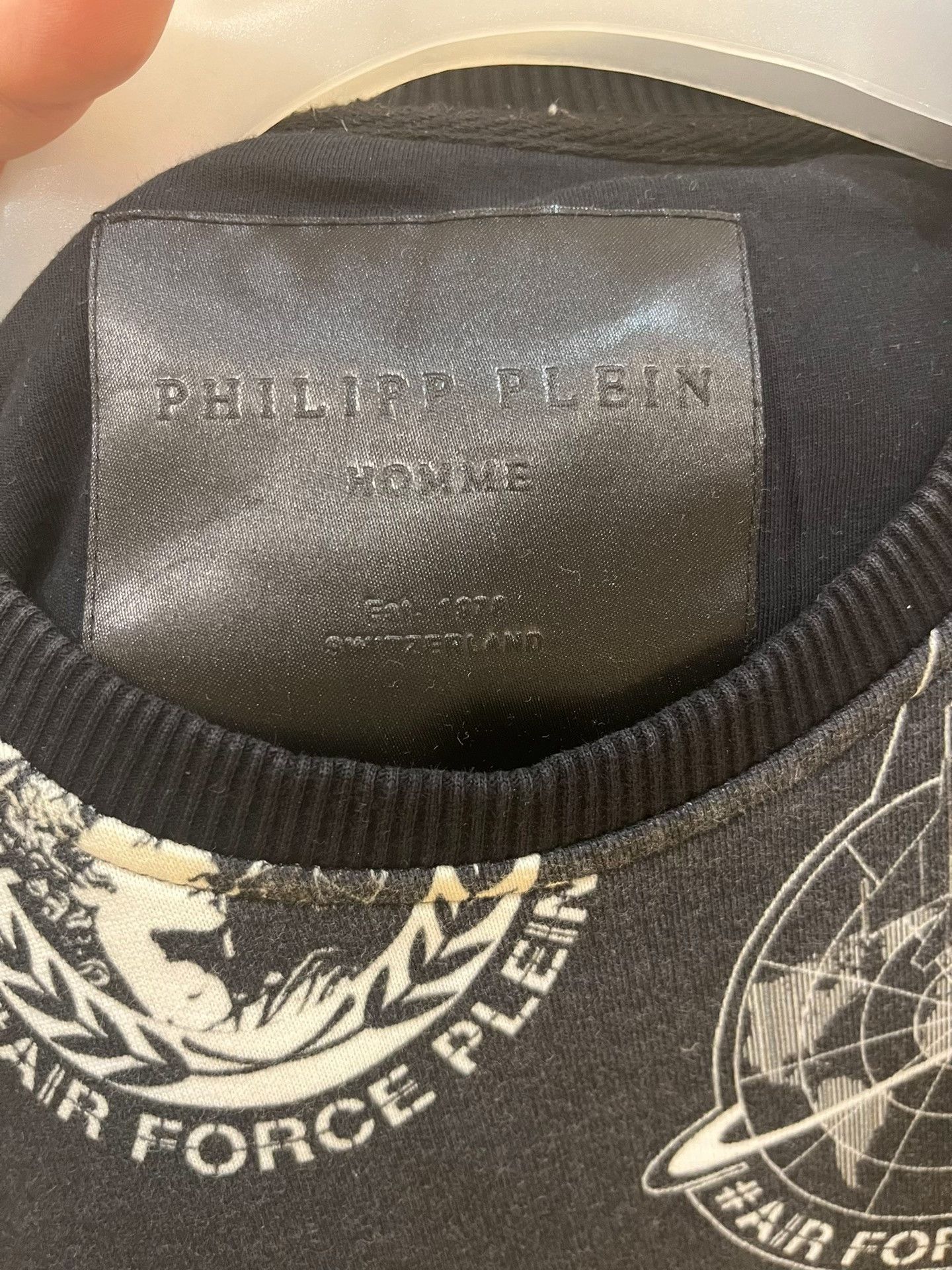 Philipp Plein Philipp Plein Distressed Print Pullover Sweatshirt Size US L / EU 52-54 / 3 - 6 Thumbnail