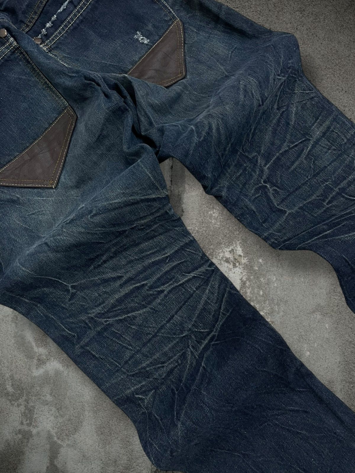 Japanese Brand Vintage Authentic Designer Japan Rapanui Distressed Denim Size US 29 - 14 Thumbnail