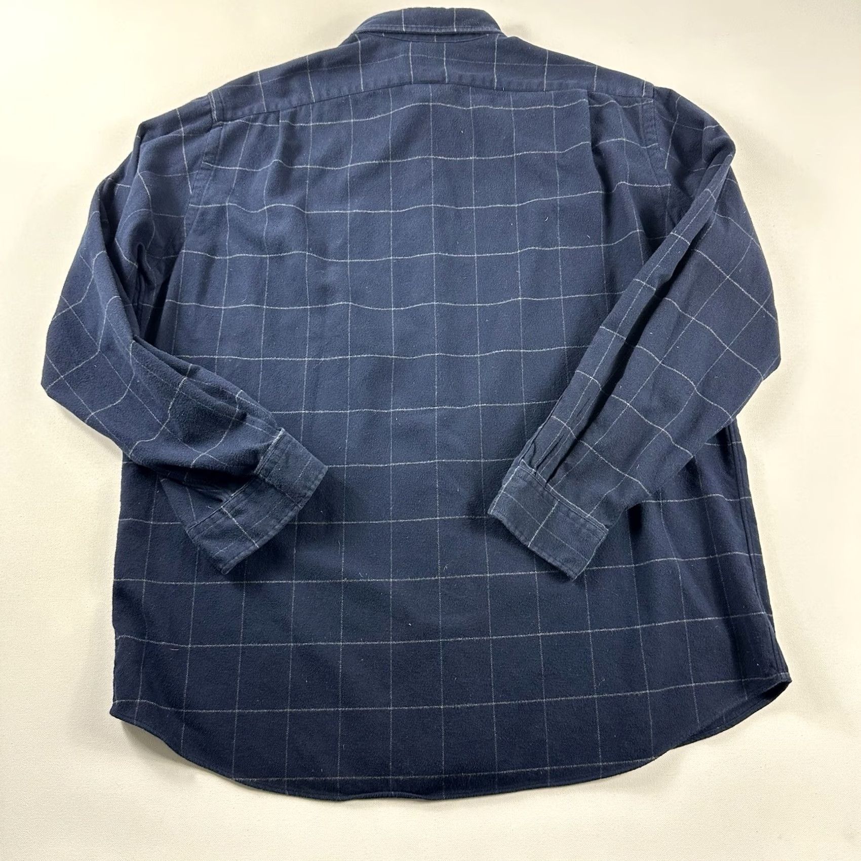 Polo Ralph Lauren Polo Ralph Lauren Lowell Sport Blue Check Flannel Cotton Button-Up Shirt XL Men Size US XL / EU 56 / 4 - 2 Thumbnail