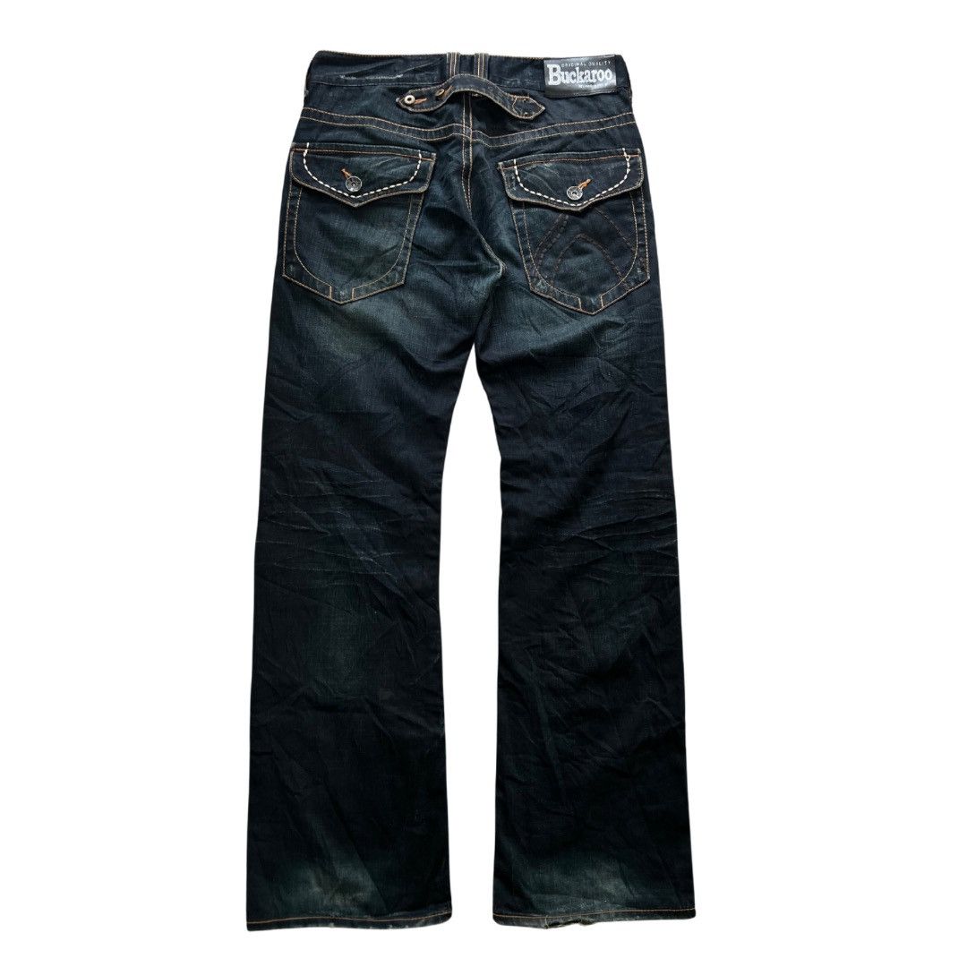 Japanese Brand Buckaroo Baggy Jeans Snow Buck Buckle Back Size US 34 / EU 50 - 2 Thumbnail