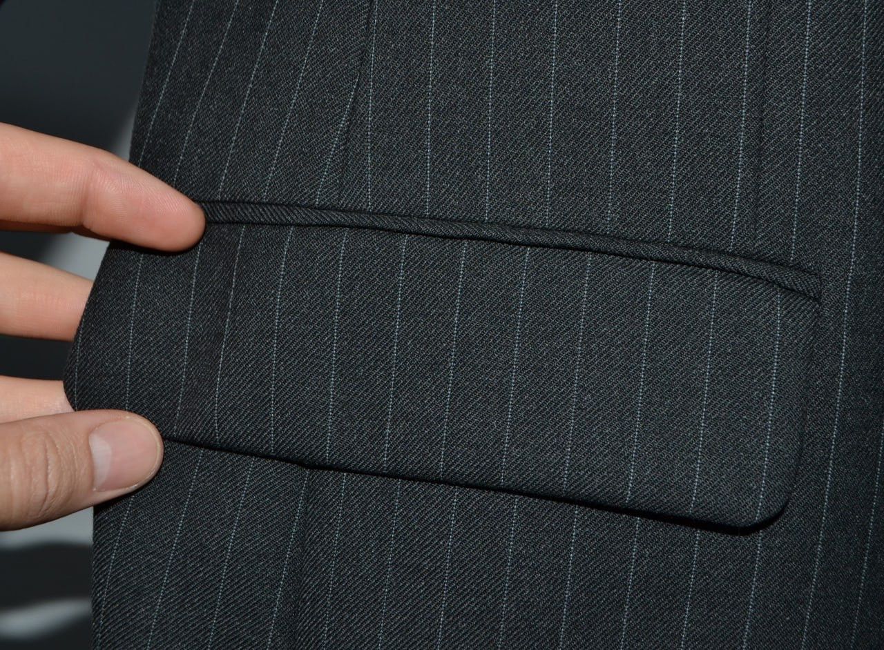 Aquascutum Aquascutum Blazer Two buttons Striped gray Men Size 44 / L Size 44R - 8 Thumbnail