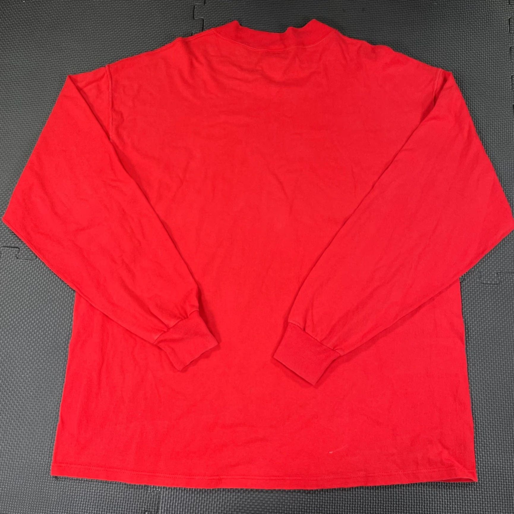 Vintage VINTAGE 90s Rawlings Mock Neck Long Sleeve T Shirt Adult XL Red Cotton Size US XL / EU 56 / 4 - 3 Thumbnail