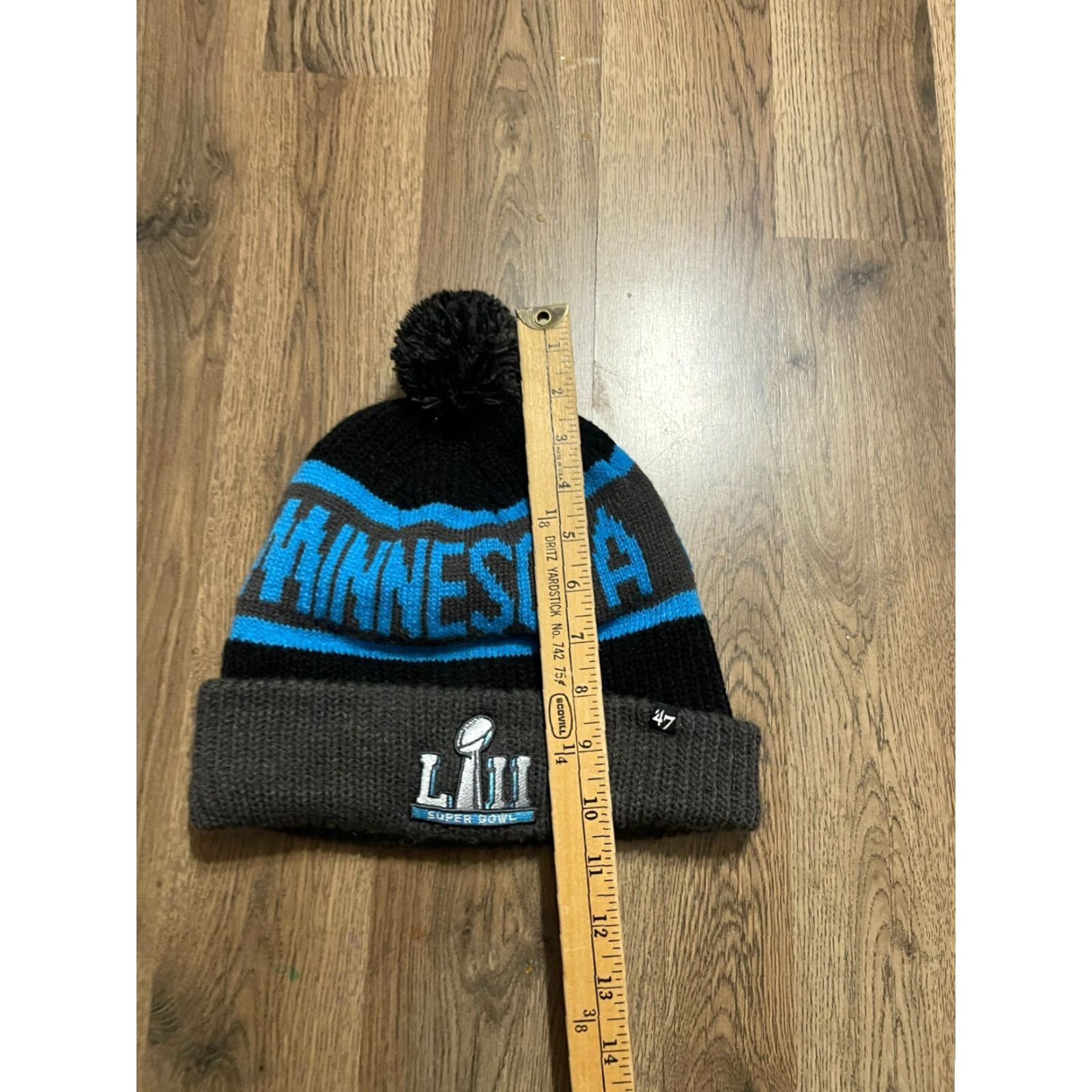 Vintage ’47 Hat Unisex One Size Stocking Cap Winter NFL Minnesota LVII Minnesota Beanie Blue Women Size ONE SIZE - 7 Thumbnail