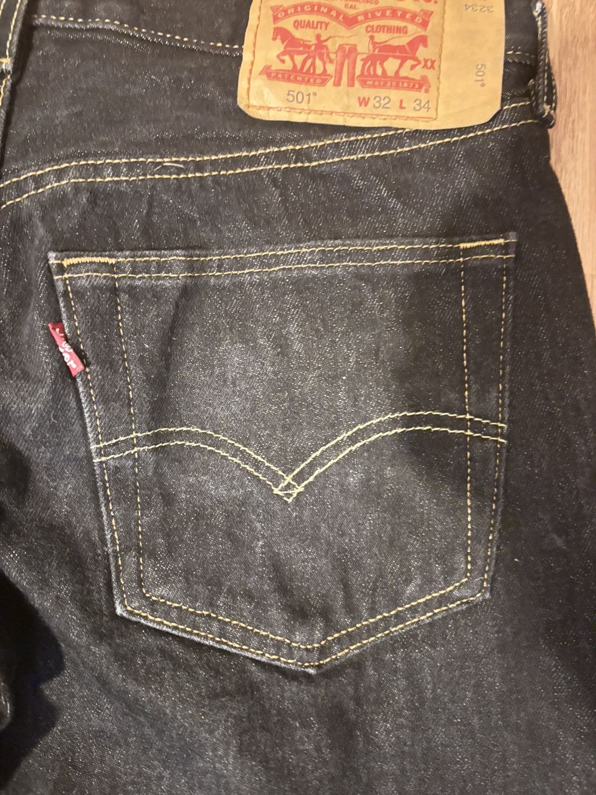 Levi's Levi 501s Jeans Black Size US 32 / EU 48 - 4 Thumbnail