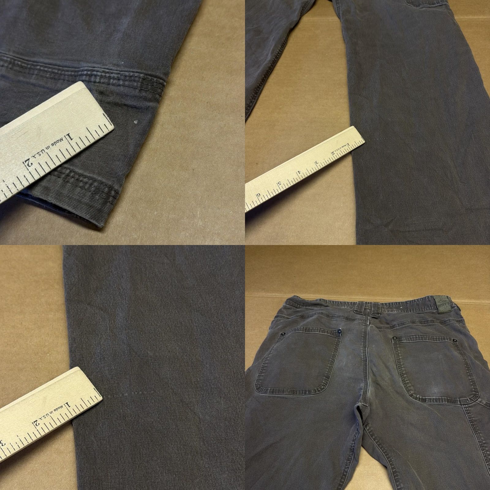 Prana prAna Mens Pants 33x32 Gray Breathe Canvas Carpenter Relaxed Straight Casual Pants Size US 33 - 10 Thumbnail