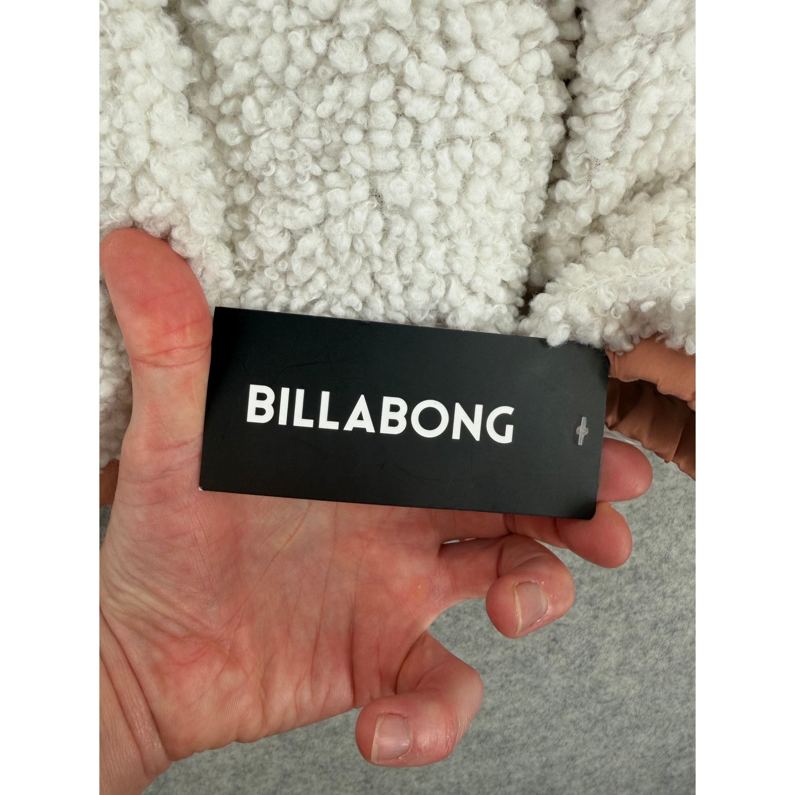 Billabong NWT Billabong Northern Shore Sand Hooded Zip Fleece Jacket Size XL / US 12-14 / IT 48-50 - 6 Thumbnail