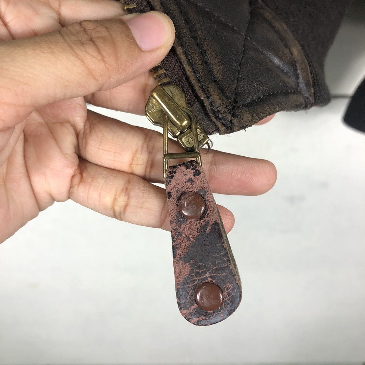 Japanese Brand 🔥Vintage Fly Leather Jacket Riot Military Bigi Japan Size US L / EU 52-54 / 3 - 15 Thumbnail