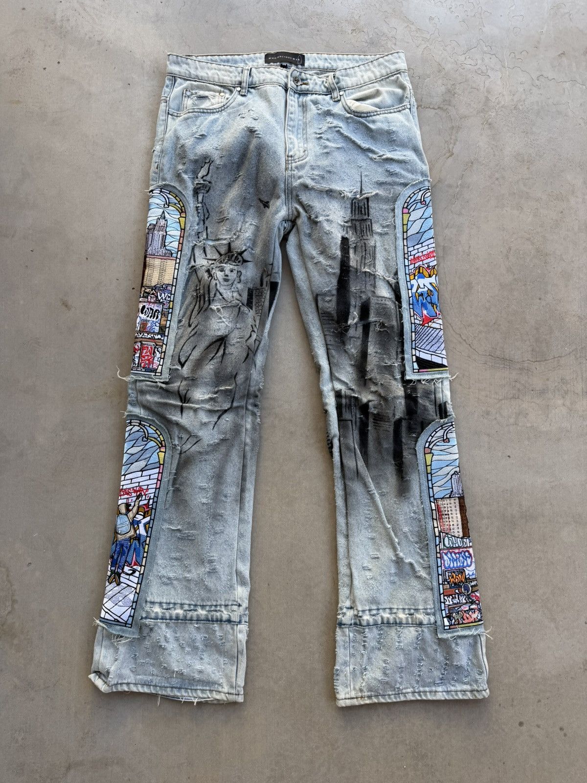 Who Decides War Who Decides War Dual Patch Pocket Pants “Sky” – Size 34 Size US 34 / EU 50 - 1 Thumbnail