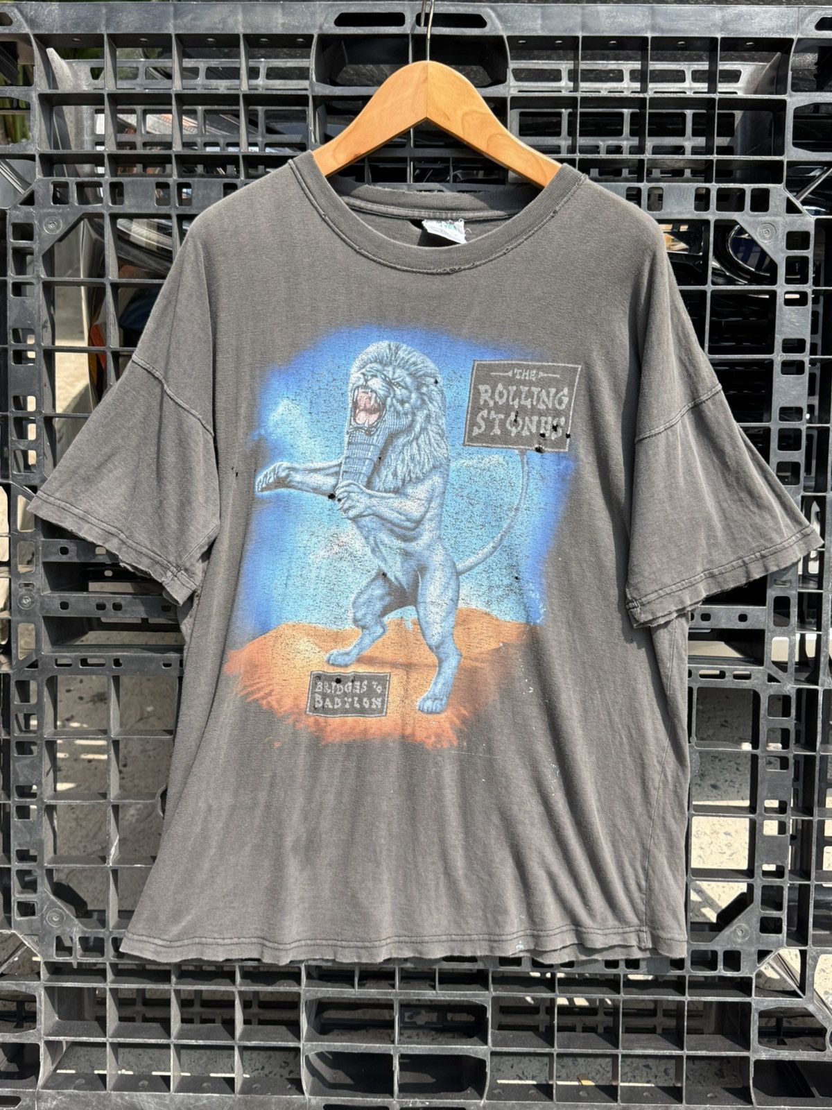 Vintage 💥 Vintage Rolling Stones Bridges To Babylon 1997 T-Shirt Size US XL / EU 56 / 4 - 1 Thumbnail