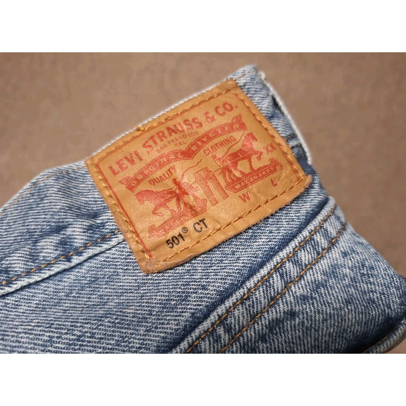 Levi's VINTAGE Levi's 501 CT Jeans Women's 30x32 Button Fly Distressed Grunge Punk Rock Rework Size 30" / US 8 / IT 44 - 2 Thumbnail