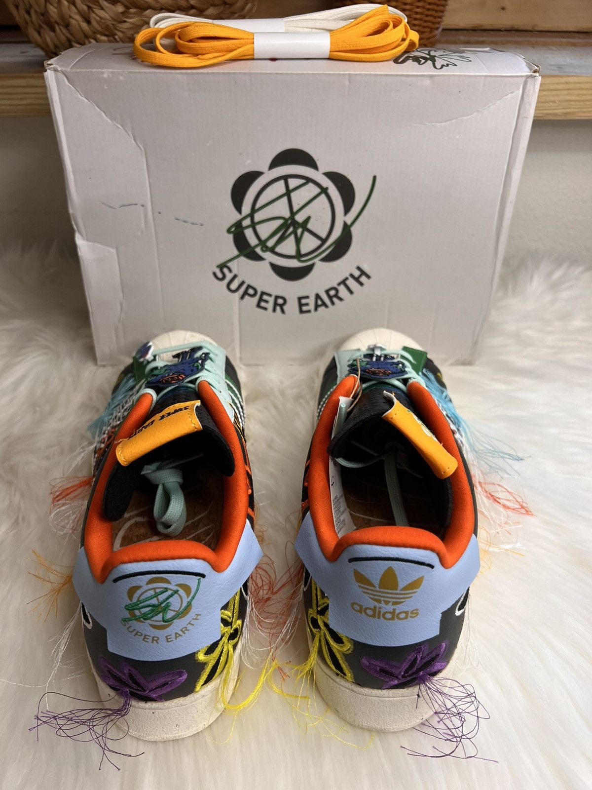 Other ADIDAS X SEAN WOTHERSPOON SUPERSTAR "Super Earth-Black" NIB Size US 10.5 / EU 43-44 - 4 Thumbnail