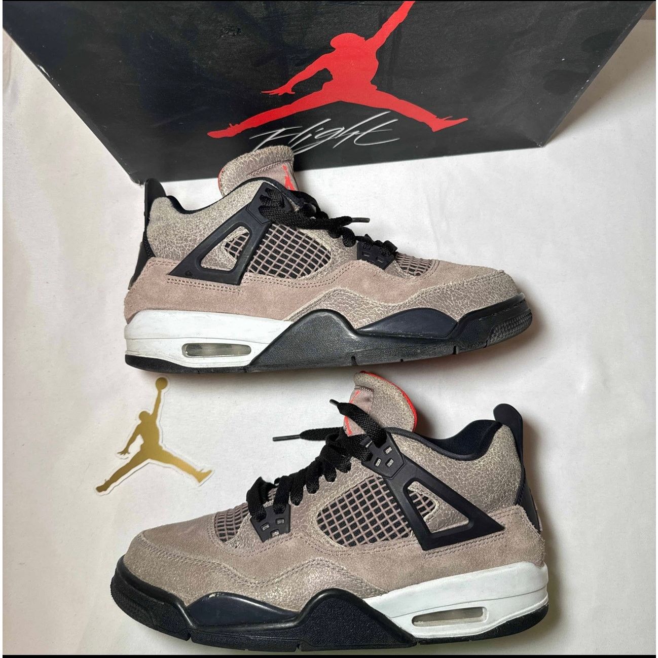Jordan Brand × Nike Size 7 - Nike Air Jordan 4 Retro GS Taupe Haze Men's Shoes Size US 7 / EU 40 - 2 Thumbnail