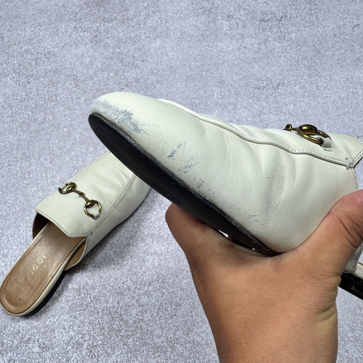 Gucci Authentic Gucci Princeton Beige Leather Vintage Mules Size US 8 / IT 38 - 18 Thumbnail