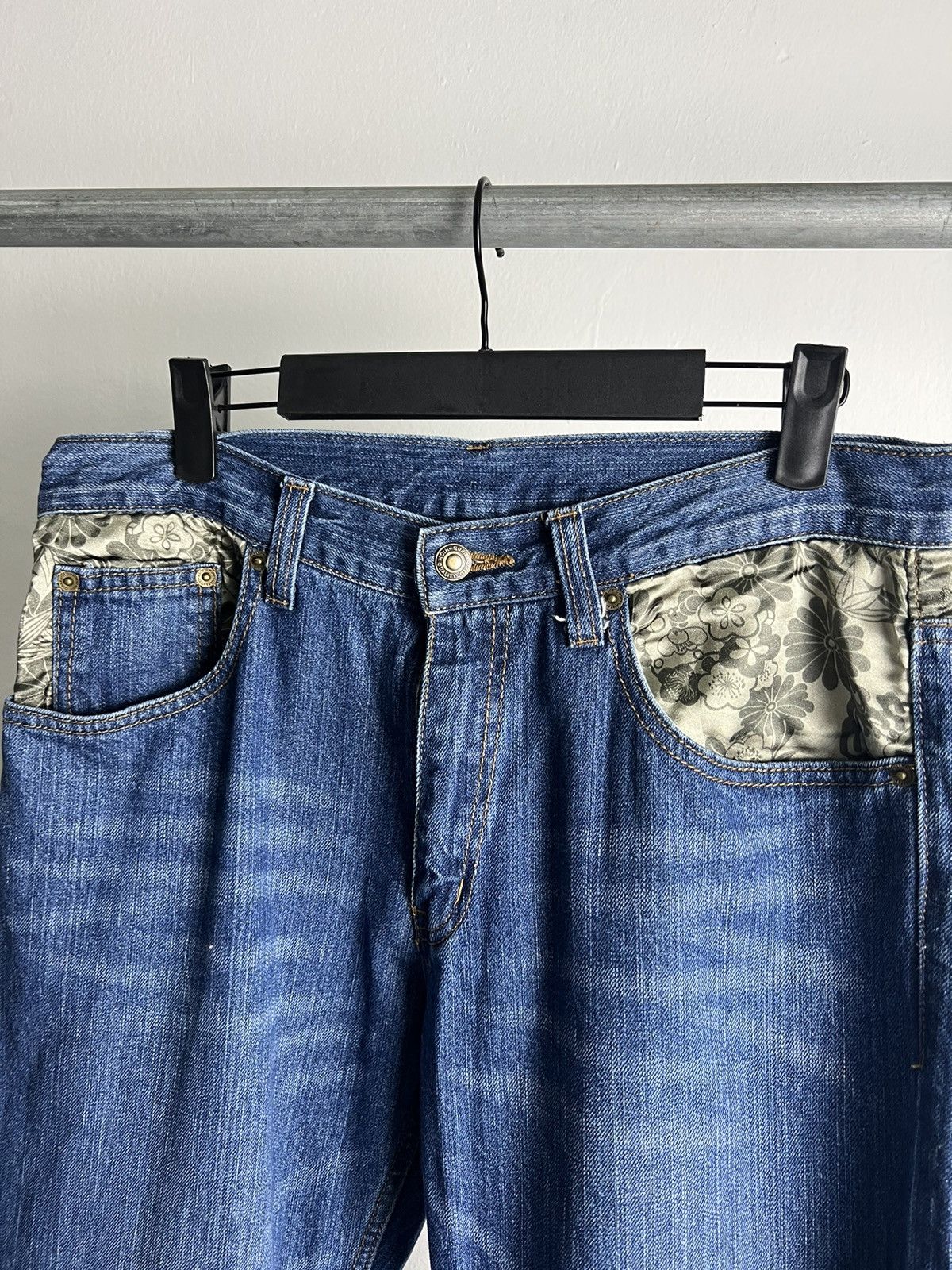 Kamakura × Vintage Vintage Kamakura Green/Red Devil Pockets Denim Size US 32 / EU 48 - 6 Thumbnail