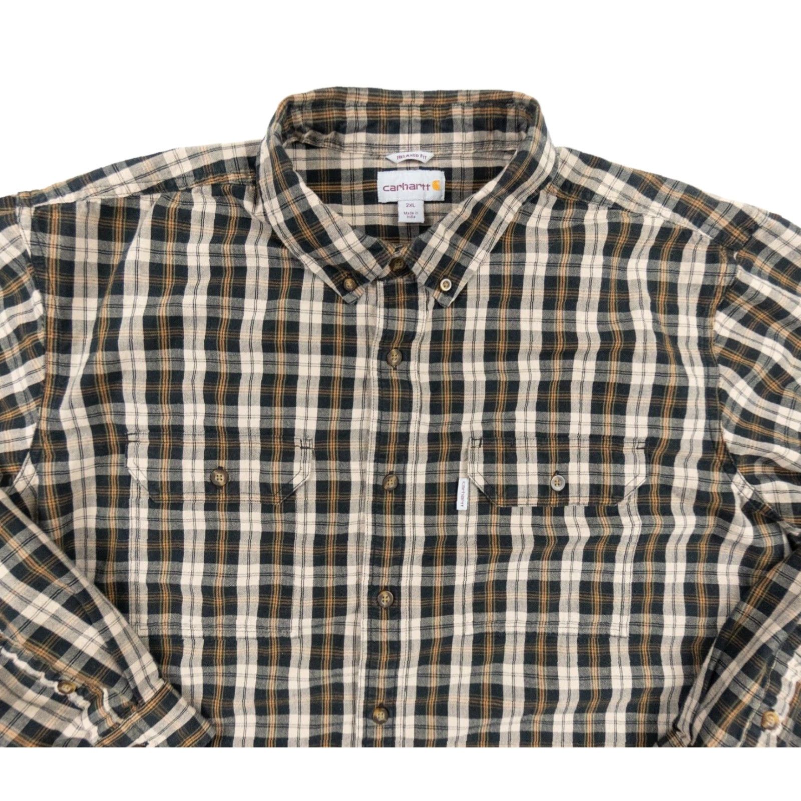 Carhartt Carhartt Shirt Mens 2XL Fort Plaid Button-Down Long Sleeve Workwear Multicolor Casual Adult Regular Fit Shirt Men 2XL Size US XXL / EU 58 / 5 - 2 Thumbnail