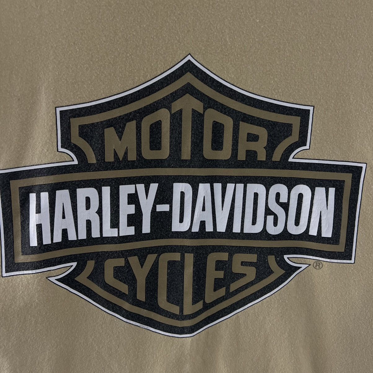Harley Davidson Vintage 1996 Harley Davidson Made in USA Big Logo T-Shirt Size US XL / EU 56 / 4 - 4 Thumbnail
