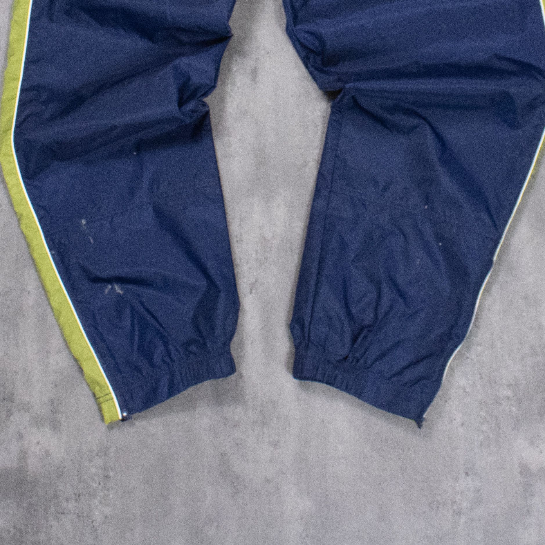 Nike Vintage 90's Nike Navy Stripped Baggy Relax Cuffed Pant's Size US 28 / EU 44 - 10 Thumbnail