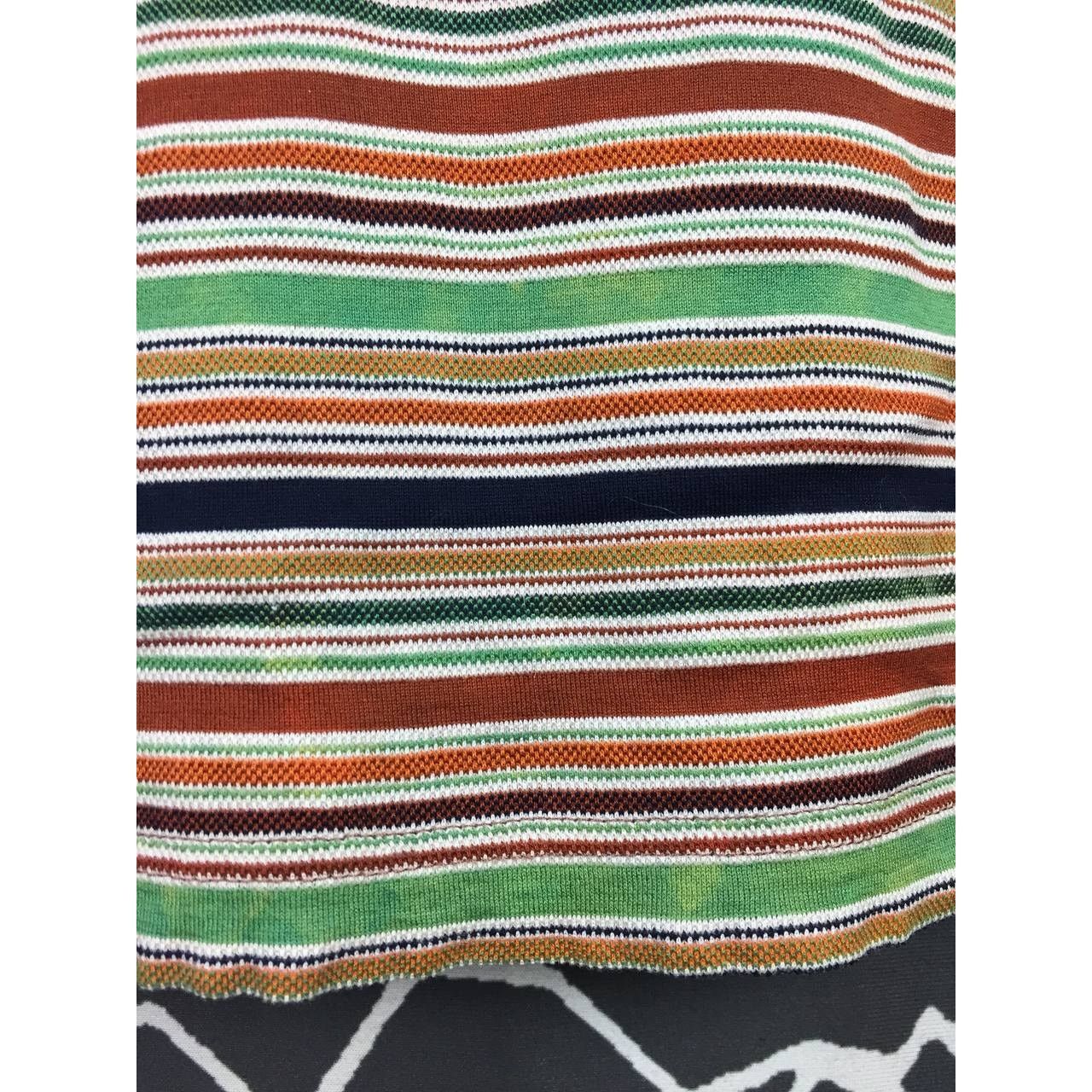 Missoni Vtg Missoni Sport Made In Italy Multicolor Stripe Polo Tee Size US S / EU 44-46 / 1 - 15 Thumbnail