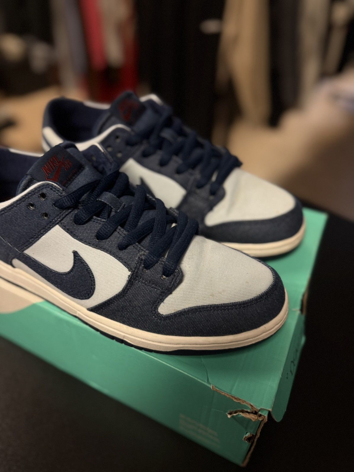 Nike Size 11 - Nike Sb Zoom Dunk Binary Blue 2017 (854866-444) Size US 11 / EU 44 - 3 Thumbnail
