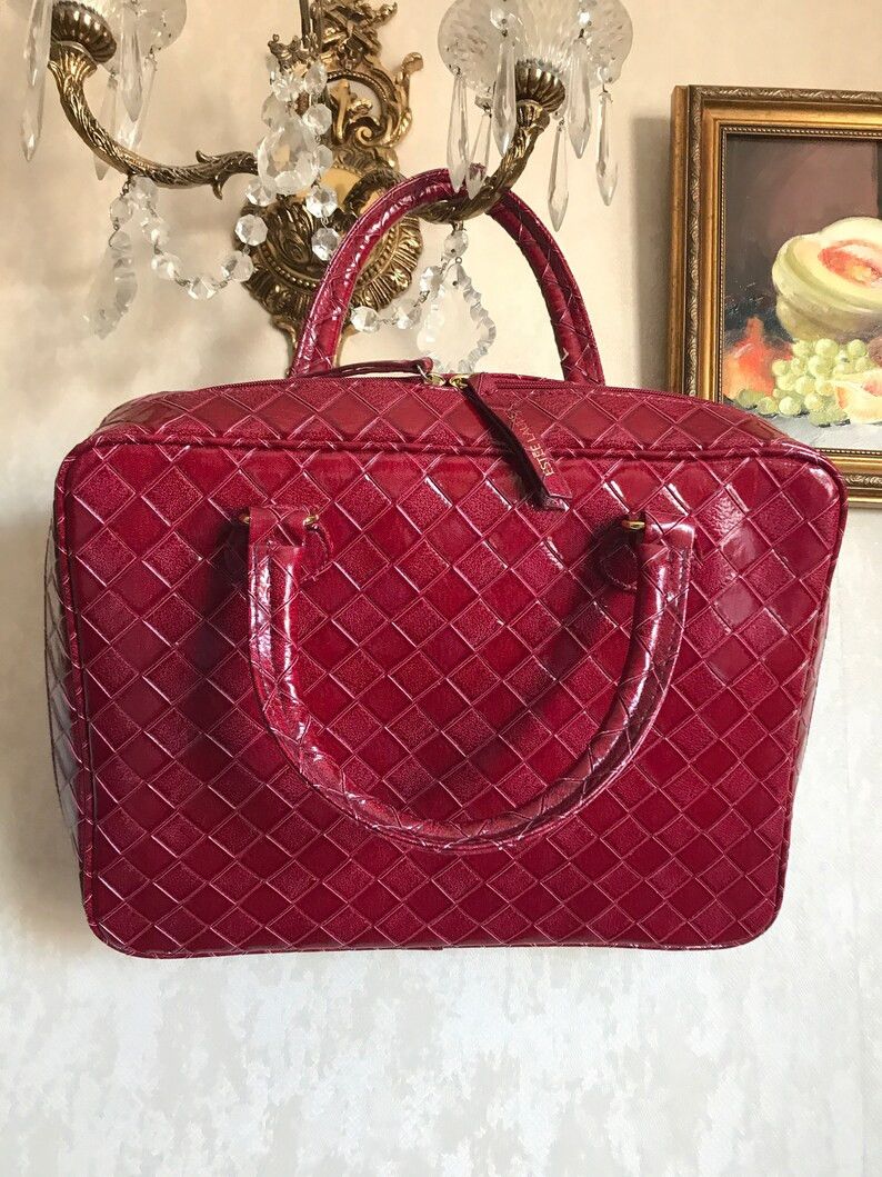 Vintage Vintage Cherry Red Bag briefcase Size ONE SIZE - 8 Thumbnail