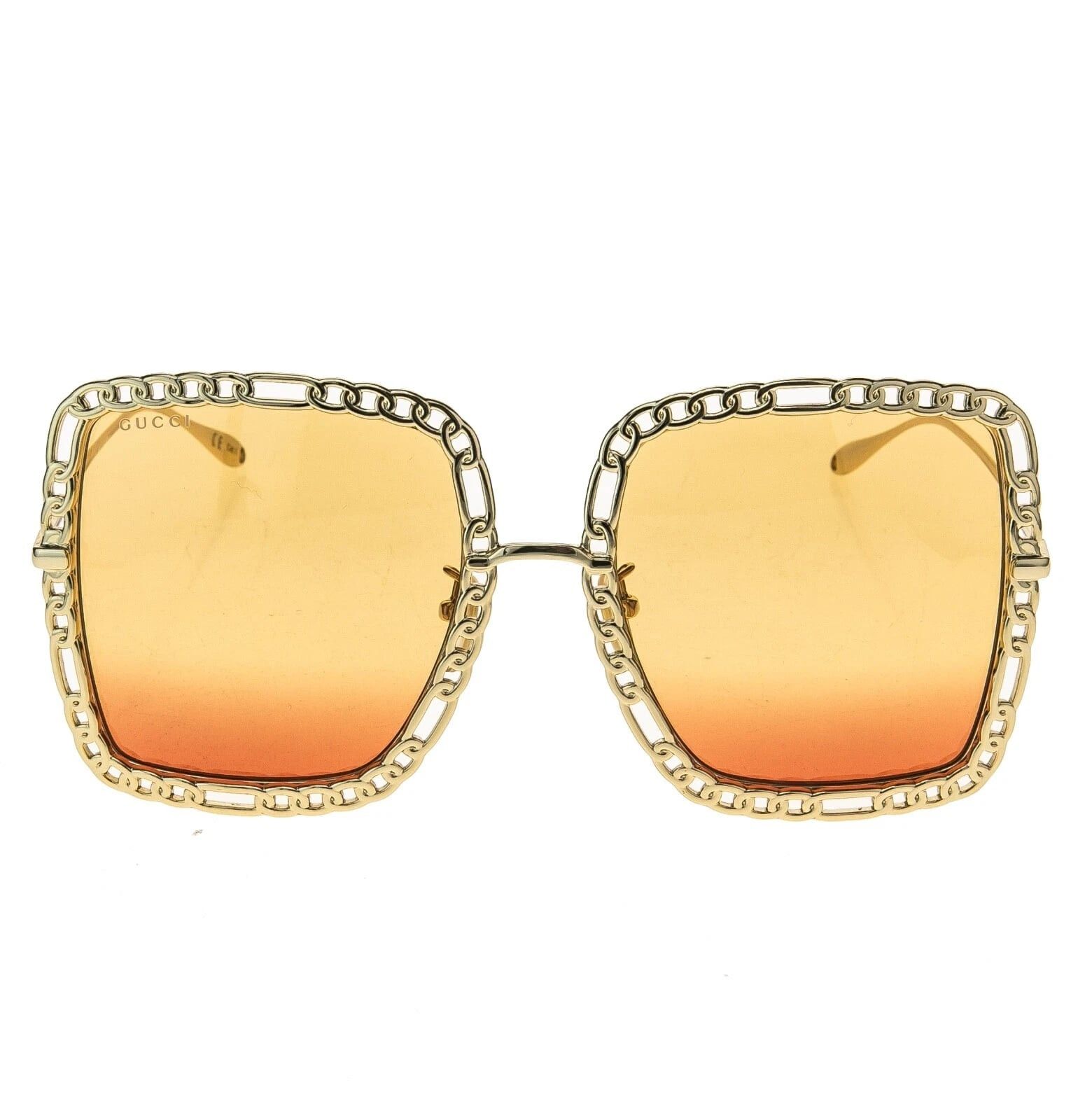 Gucci GUCCI GG1033S 1033 Gold Orange Chain Necklace Pearl Pendant Size ONE SIZE - 5 Thumbnail