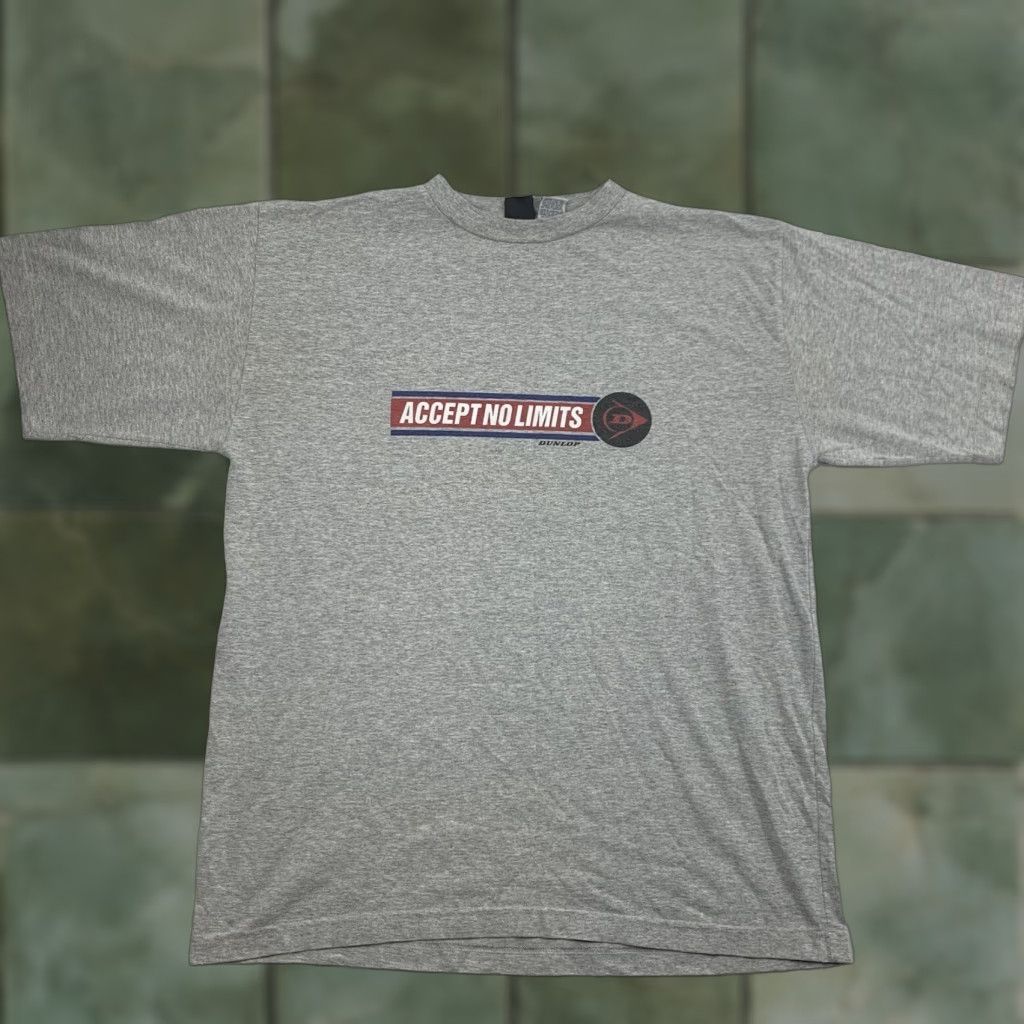 Dunlop VINTAGE Dunlop Sport Shirt Adult XL Gray 90s Y2K No Limits Sports Athletic T-Shirt Men Short Sleeve Crew Neck Size US XL / EU 56 / 4 - 1 Thumbnail