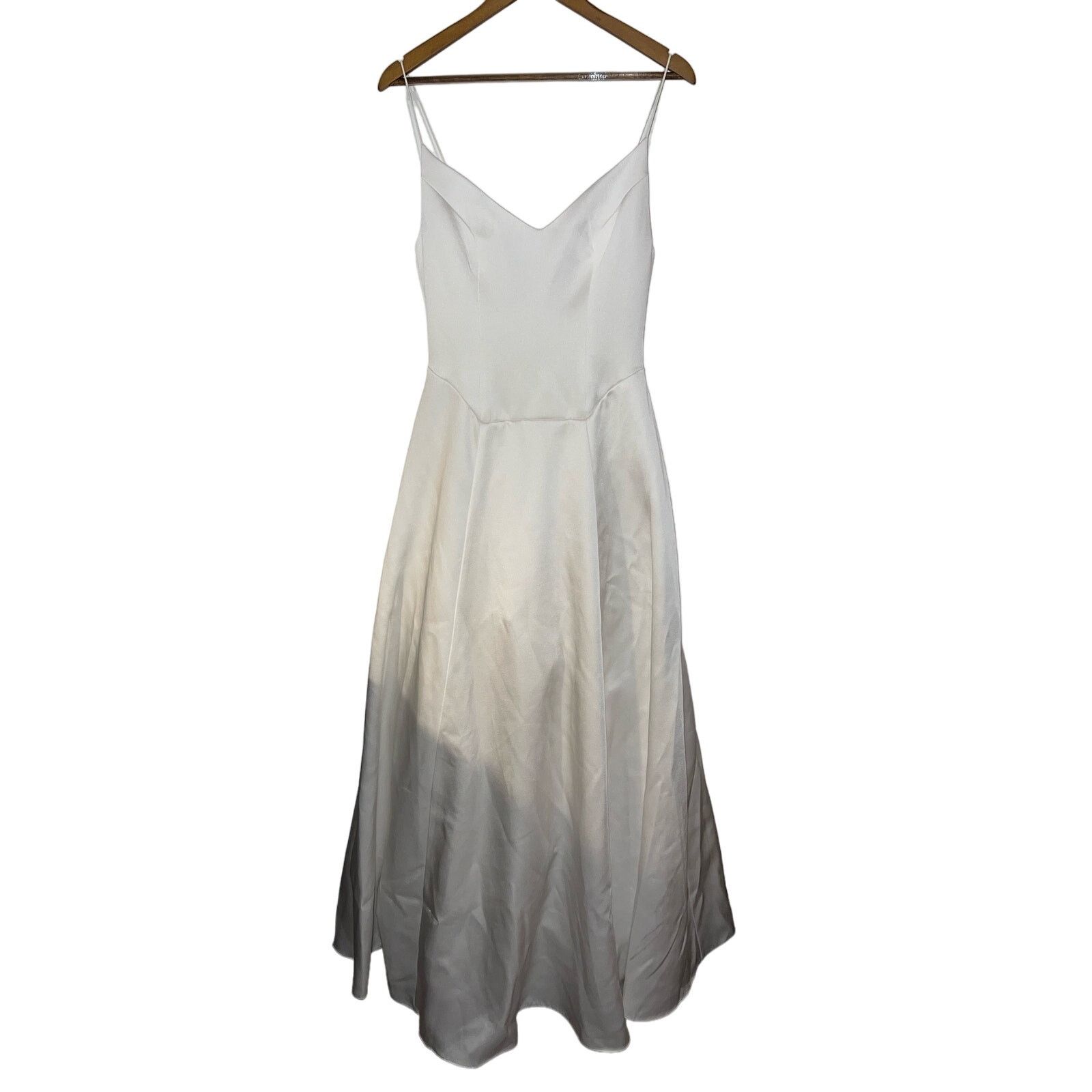 icelynn satin dress Reformation Icelynn Satin Dress In Ivory - 70% Off