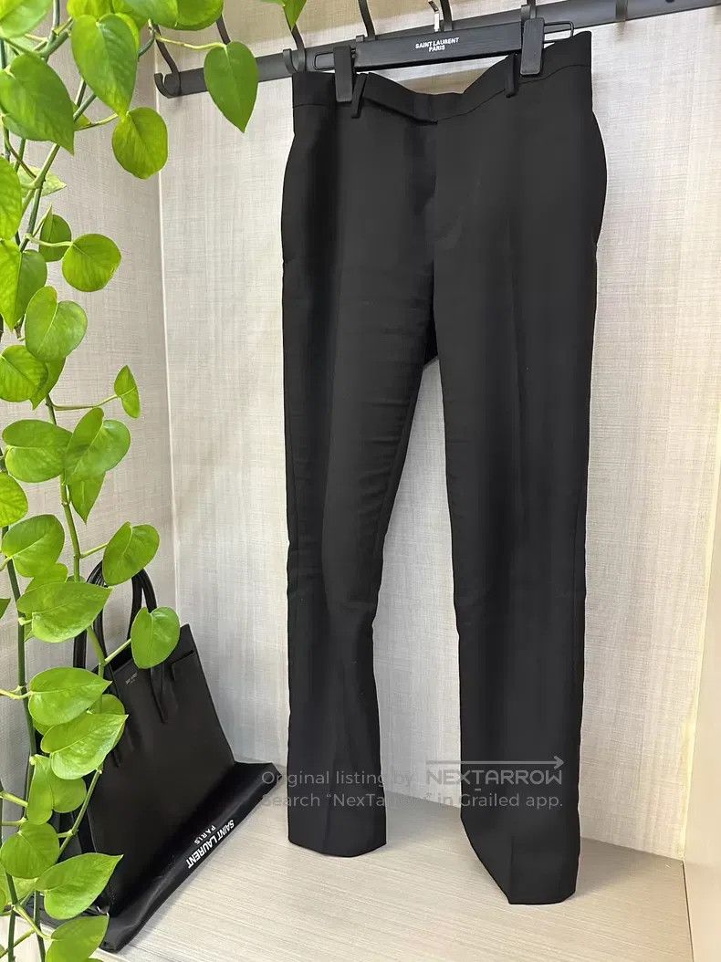 Saint Laurent Paris Saint Laurent Paris Black Basic Slim-Fit Trousers i Size US 28 / EU 44 - 1 Thumbnail