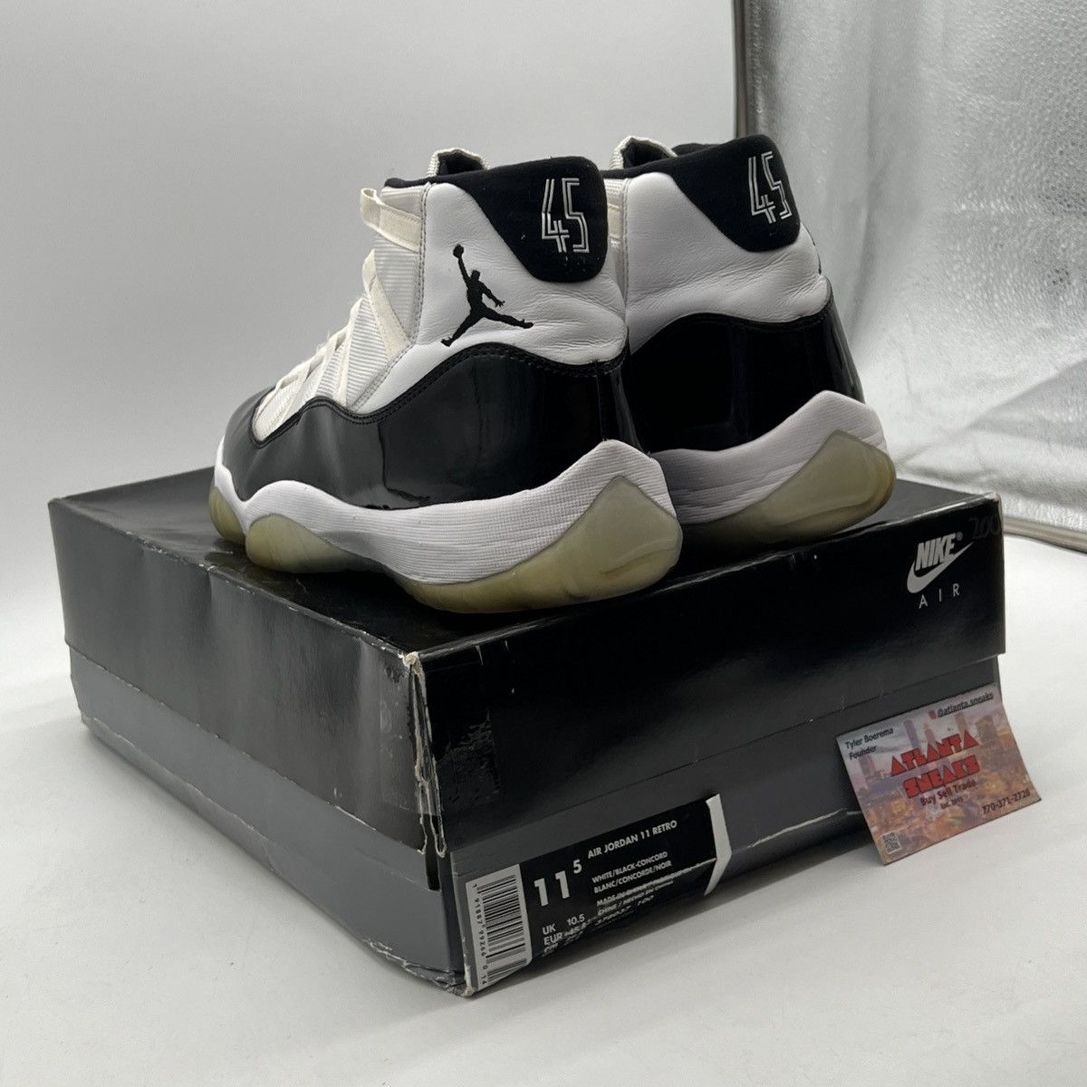 Jordan Brand Air Jordan 11 Concord Size US 11.5 / EU 44-45 - 4 Thumbnail