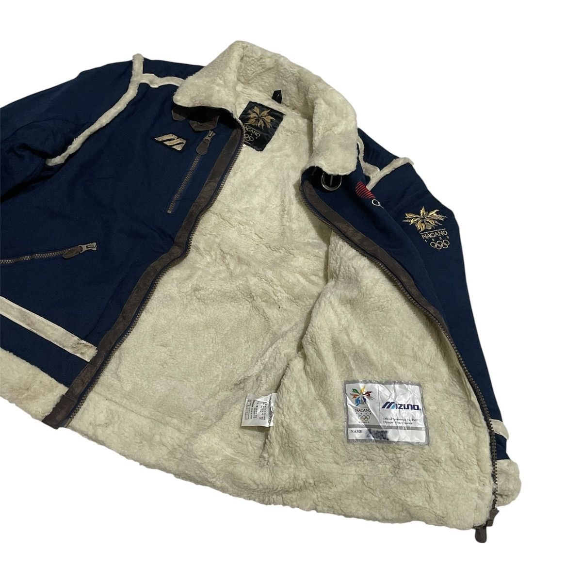 Mizuno Vintage 1998 Mizuno Nagano Olympic Sherpa Jacket Size US L / EU 52-54 / 3 - 5 Thumbnail