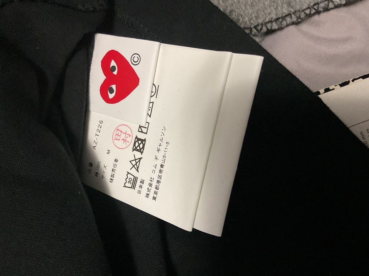 Comme des Garcons PLAY Comme Des garçon play double heart black tee Size M / US 6-8 / IT 42-44 - 2 Thumbnail