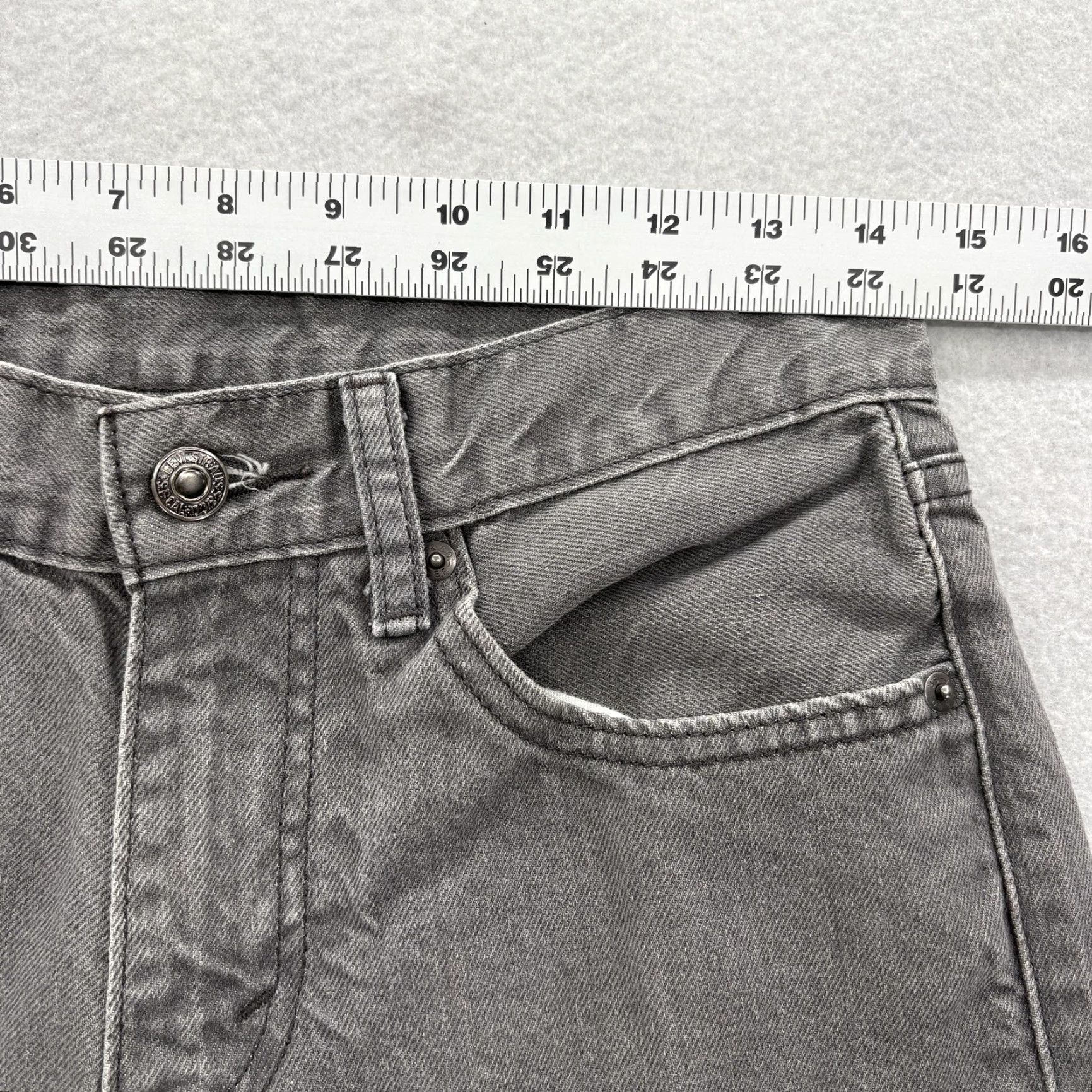 Levi's Levi's Jeans Mens 28x30 Gray Regular Tapered Leg 508 Denim 5-Pocket Zip Fly Belt Loops Size US 28 / EU 44 - 5 Thumbnail