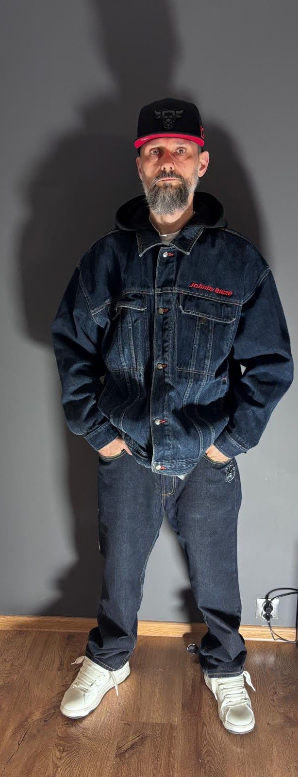 Other Vintage Joker Brand "Lost Angel" Baggy Denim Jeans Size US 38 / EU 54 - 9 Thumbnail