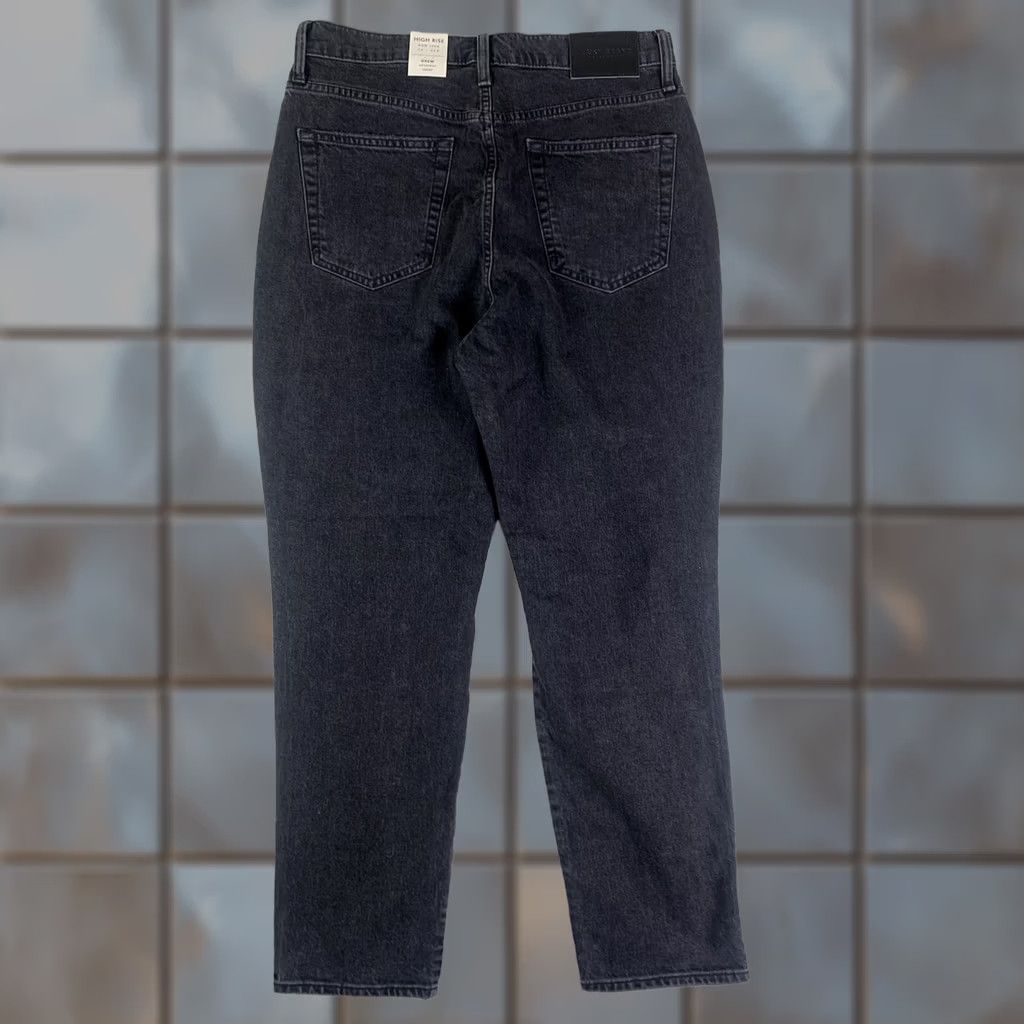 Lucky Brand Lucky Brand Mom Jeans Womens Black High Rise 14/32 Distressed Denim Size 36" / US 14 / IT 50 - 1 Thumbnail